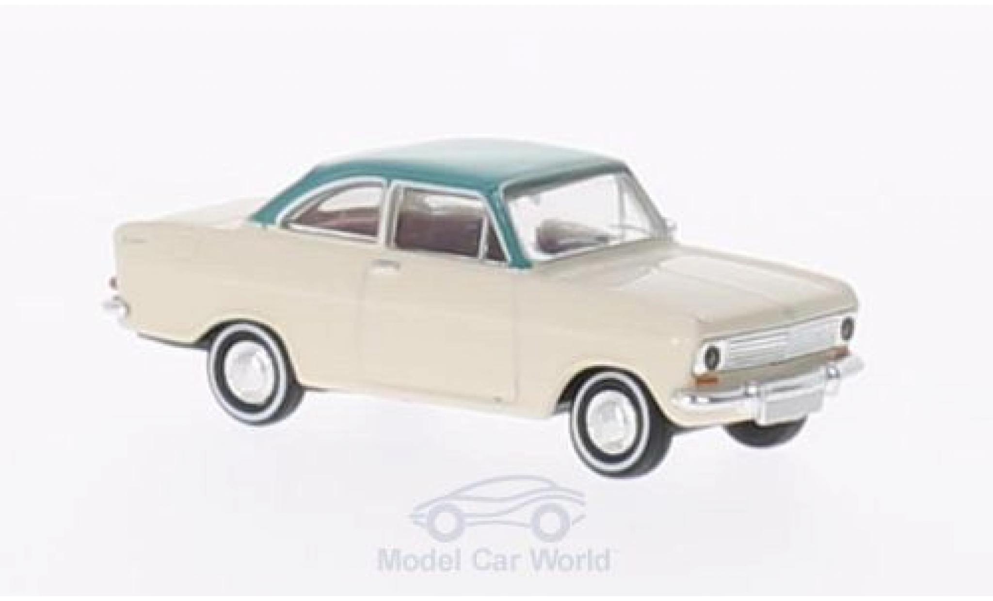 Opel Kadett 1/87 Brekina A Coup beige/türkis modellino in miniatura