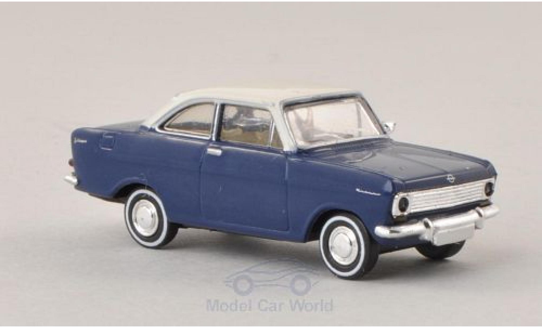 Opel Kadett 1/87 Brekina A Coupe blu/bianco modellino in miniatura
