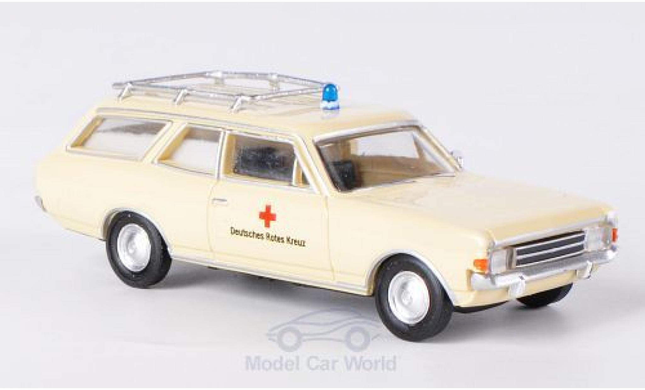 Opel Rekord 1/87 Brekina C Caravan DRK modellino in miniatura