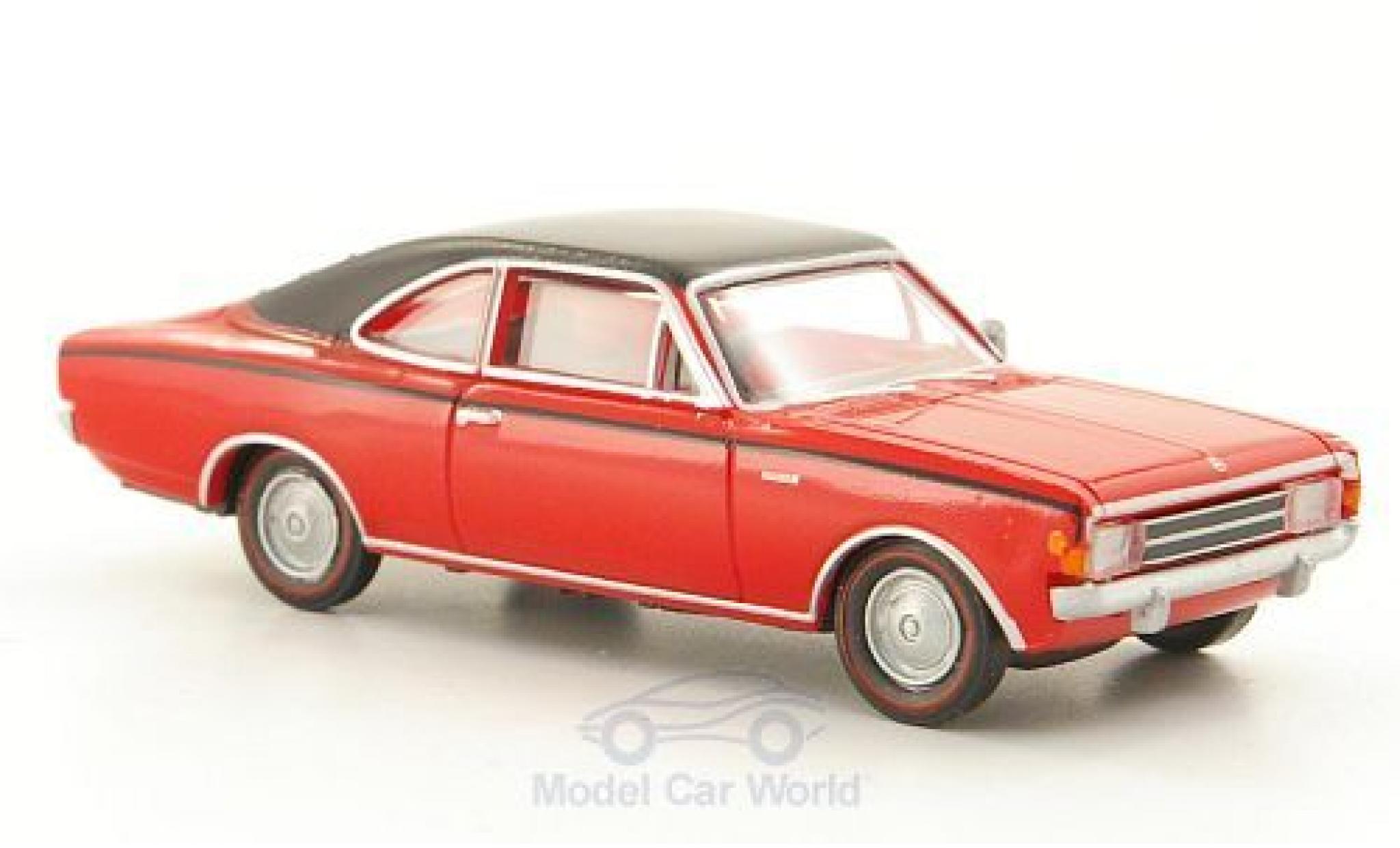 Opel Rekord 1/87 Brekina C Coupe rosso/nero modellino in miniatura