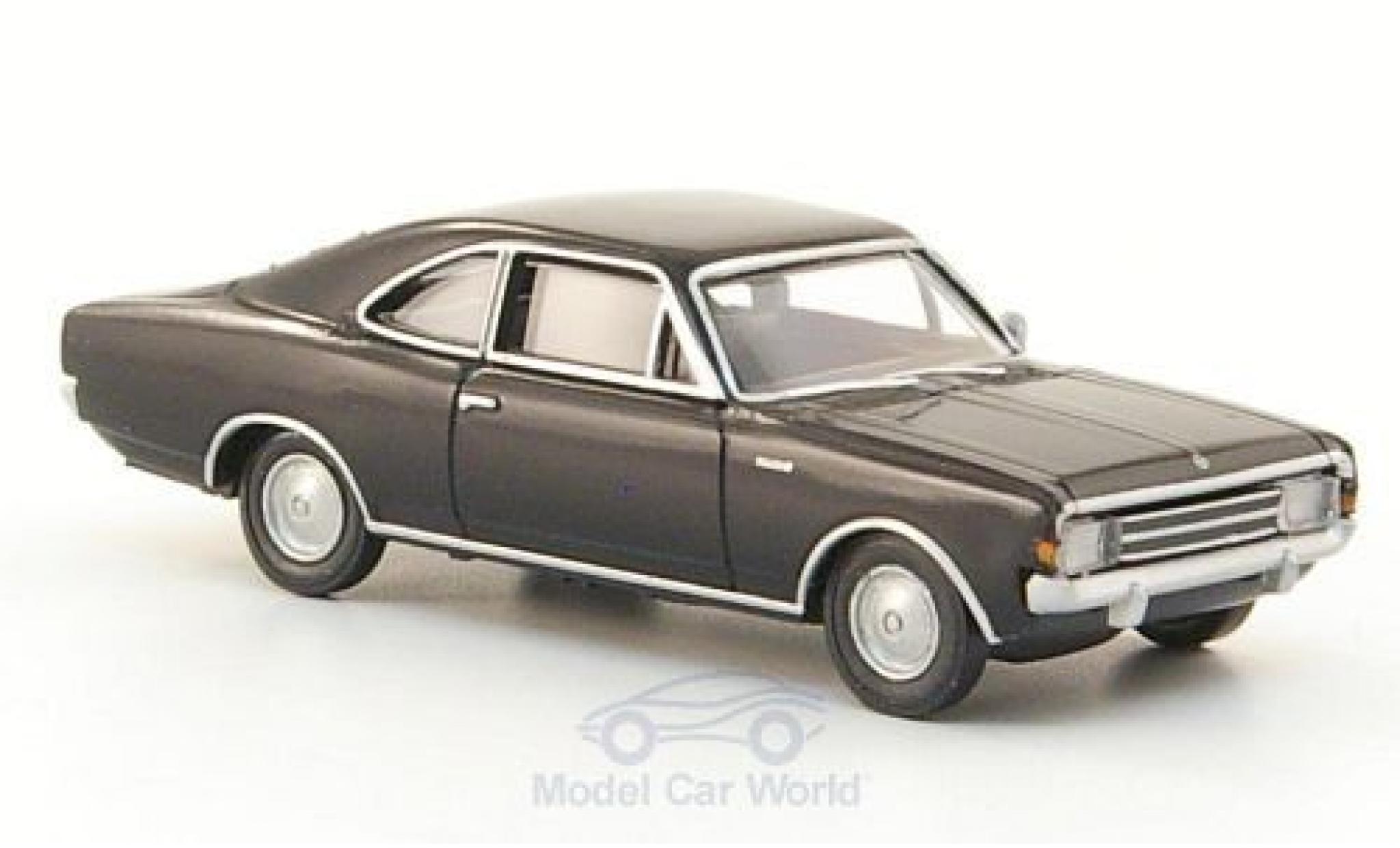 Opel Rekord 1/87 Brekina C Coupe nero modellino in miniatura