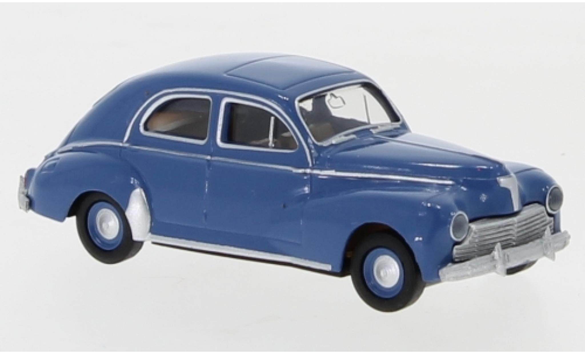Peugeot 203 1/87 Brekina blu 1948 modellino in miniatura