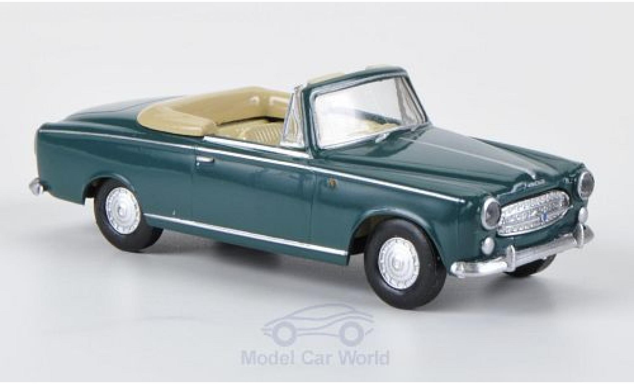 Peugeot 403 1/87 Brekina verde modellino in miniatura