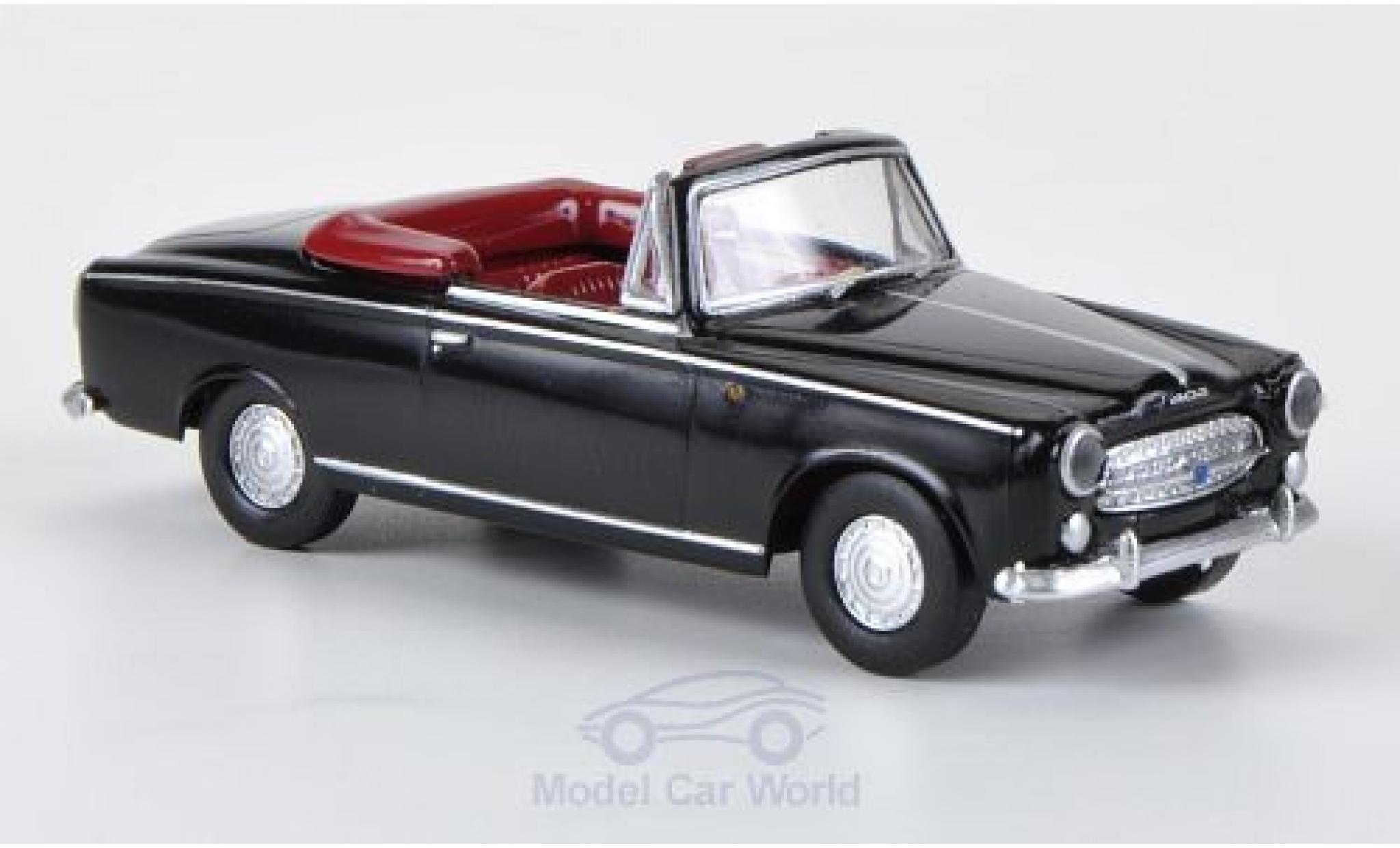 Peugeot 403 1/87 Brekina nero modellino in miniatura