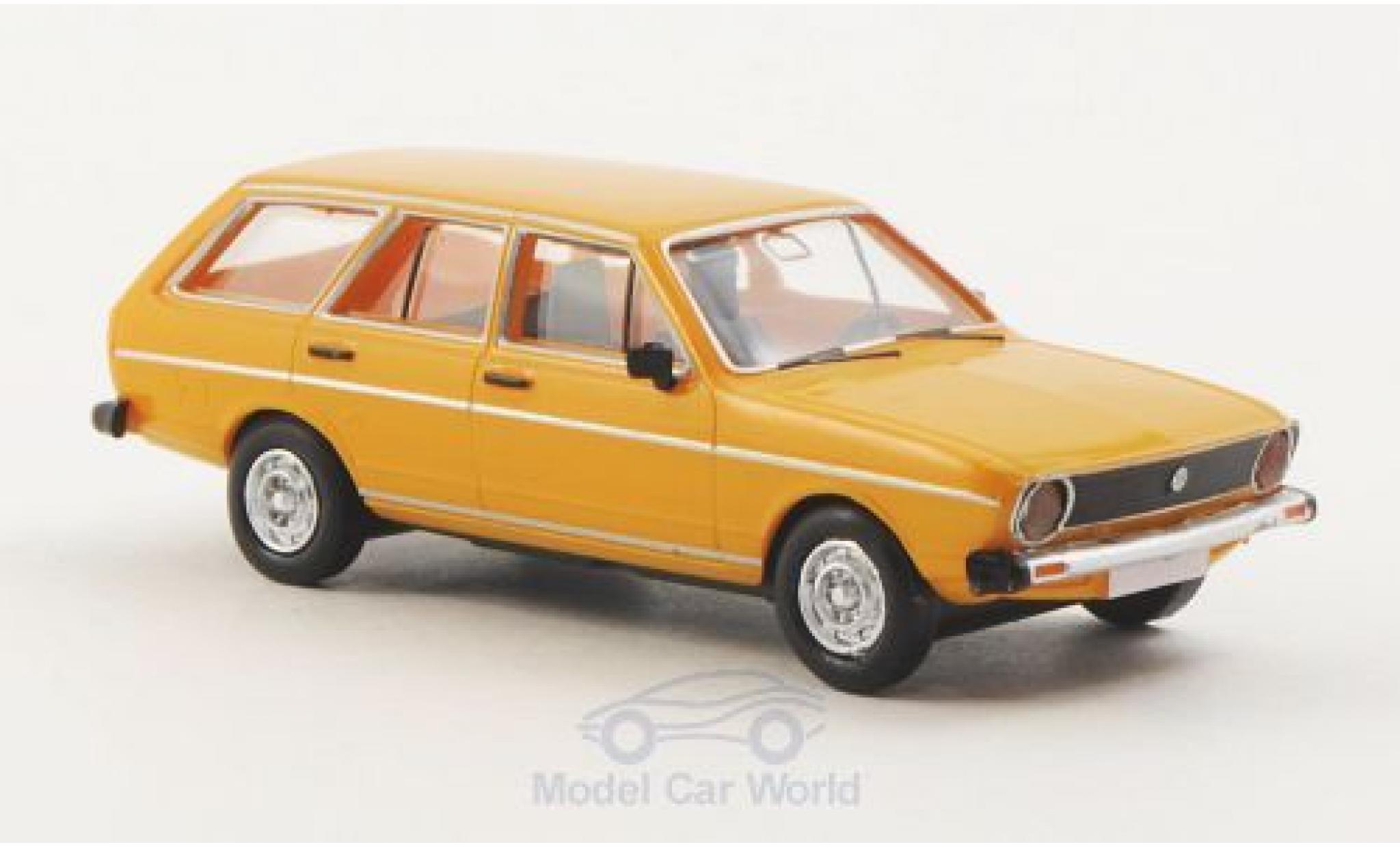 Volkswagen Passat 1/87 Brekina Variant giallo modellino in miniatura