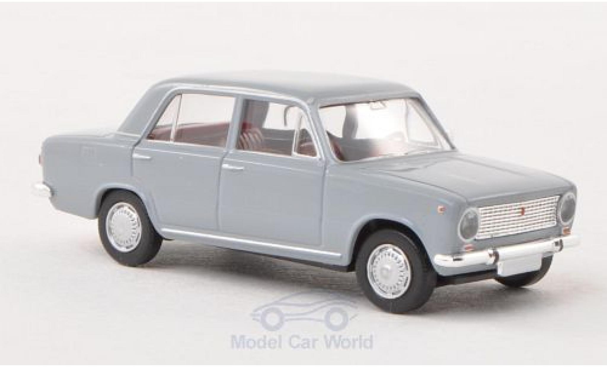 Fiat 124 1/87 Brekina grigio modellino in miniatura