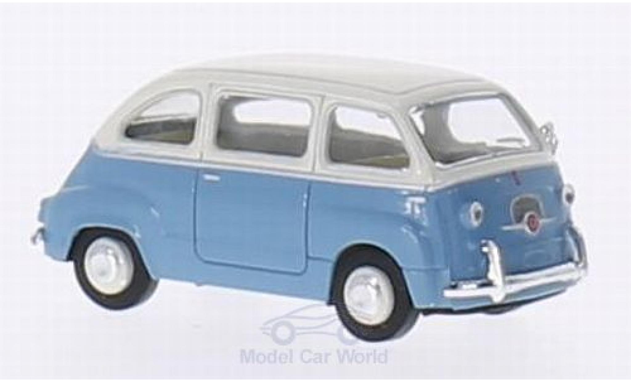 Fiat Multipla 1/87 Brekina blu/bianco modellino in miniatura