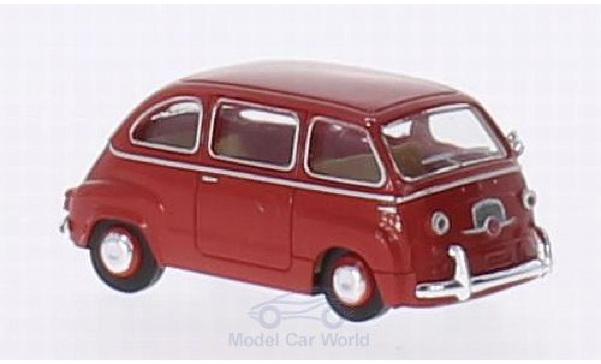 Fiat Multipla 1/87 Brekina rosso modellino in miniatura