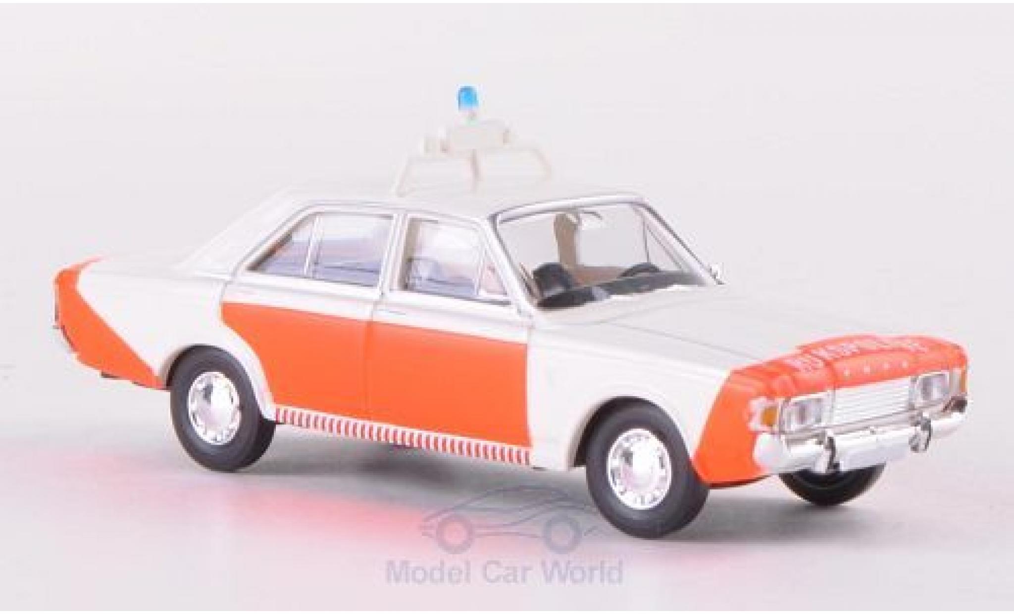 Ford 17M 1/87 Brekina 17m (P7b) Rijkspolitie Polizei (NL) modellino in miniatura