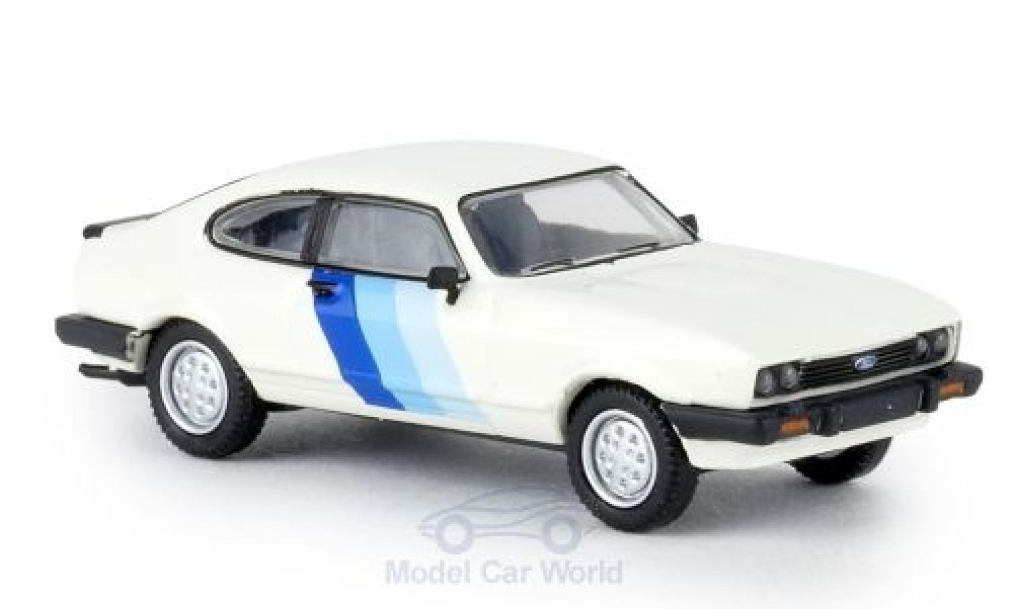 Ford Capri 1/87 Brekina MKIII RS bianco/Dekor 1981 modellino in miniatura