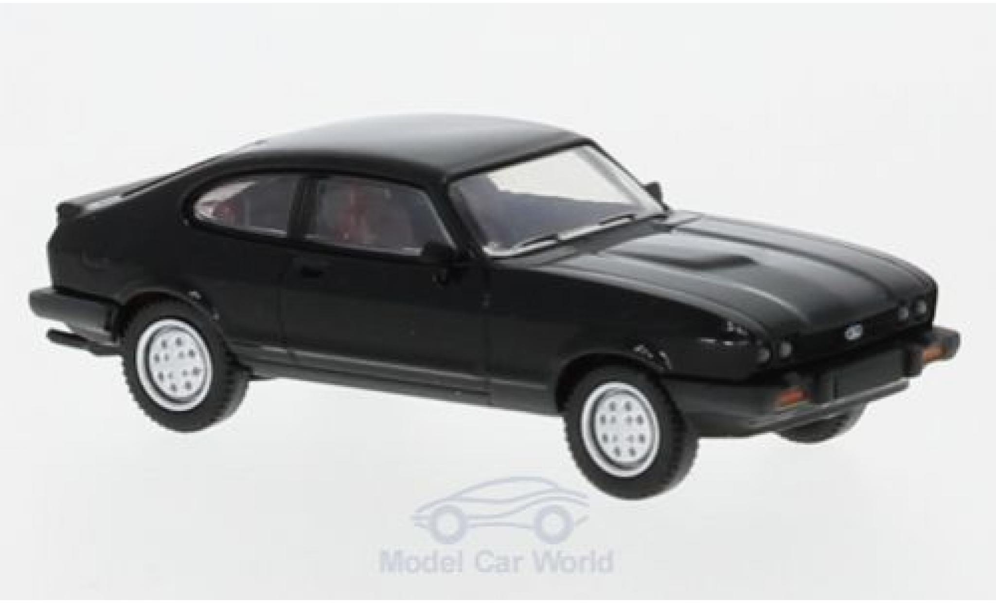 Ford Capri 1/87 Brekina MKIII nero 1981 modellino in miniatura