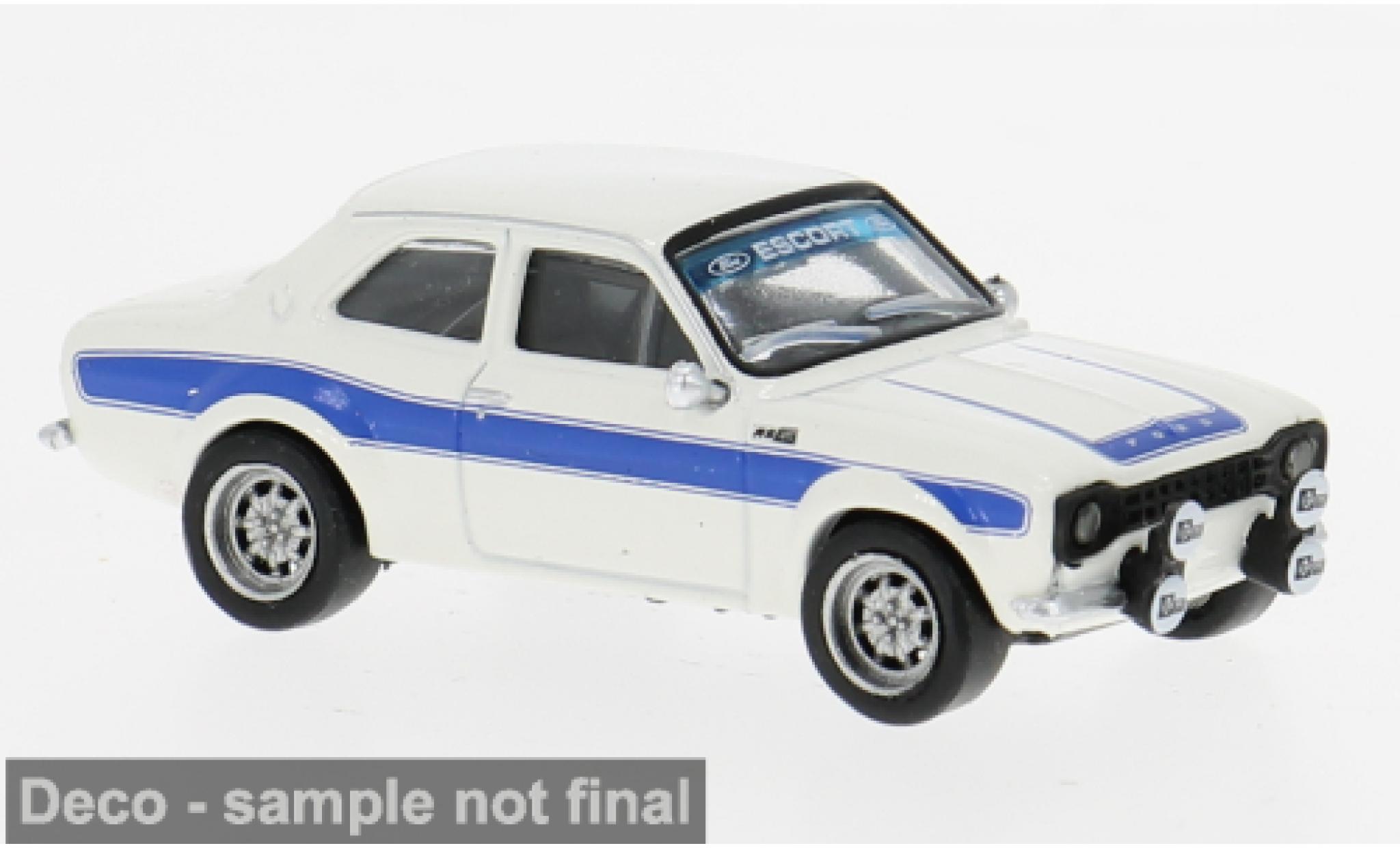 Ford Escort Brekina RS 1800 MKI weiss/blau 1969 1:87 modellino in miniatura