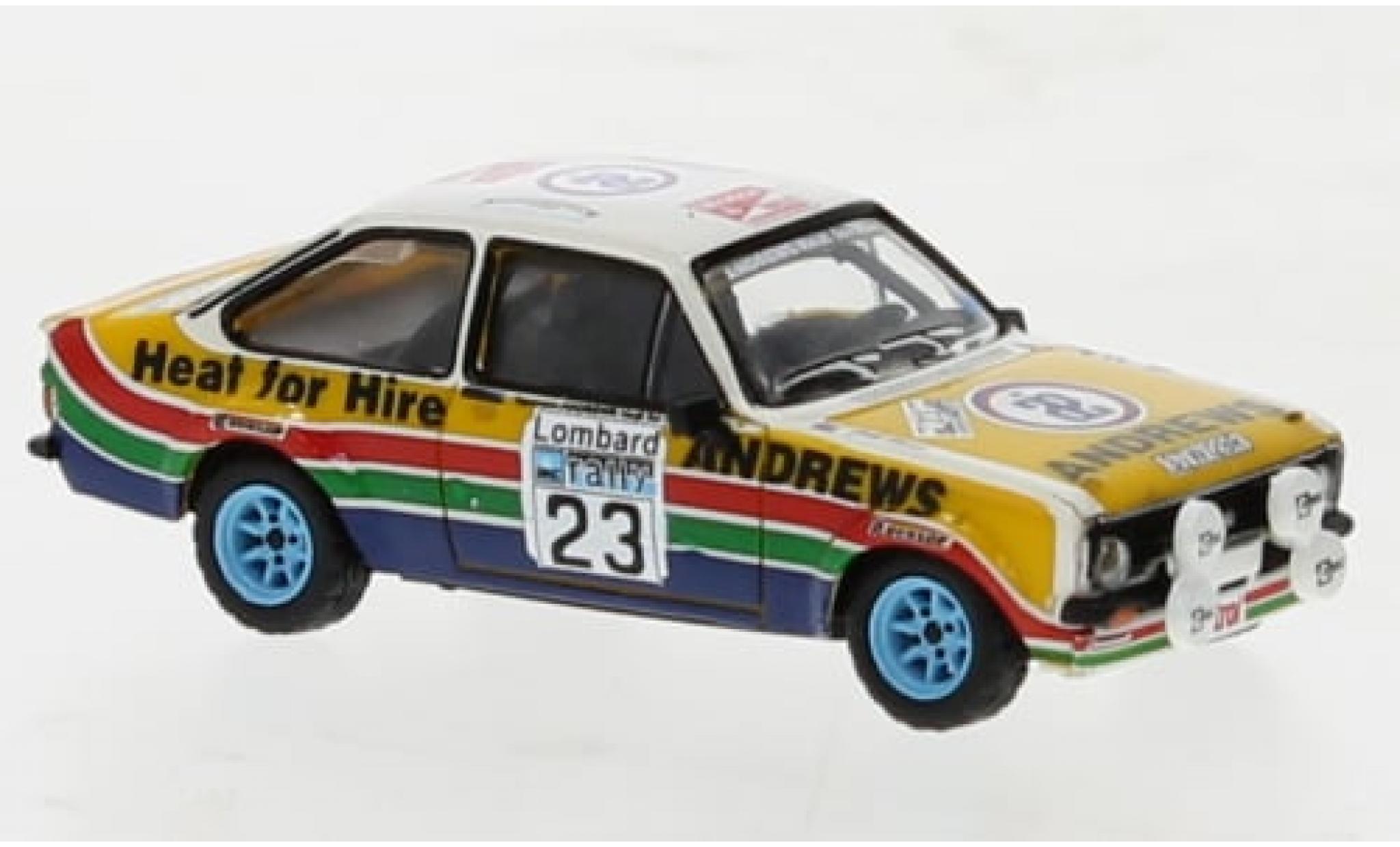 Ford Escort 1/87 Brekina RS 1800 No.23 Rallye RAC Lombard 1977 1:87 modellino in miniatura