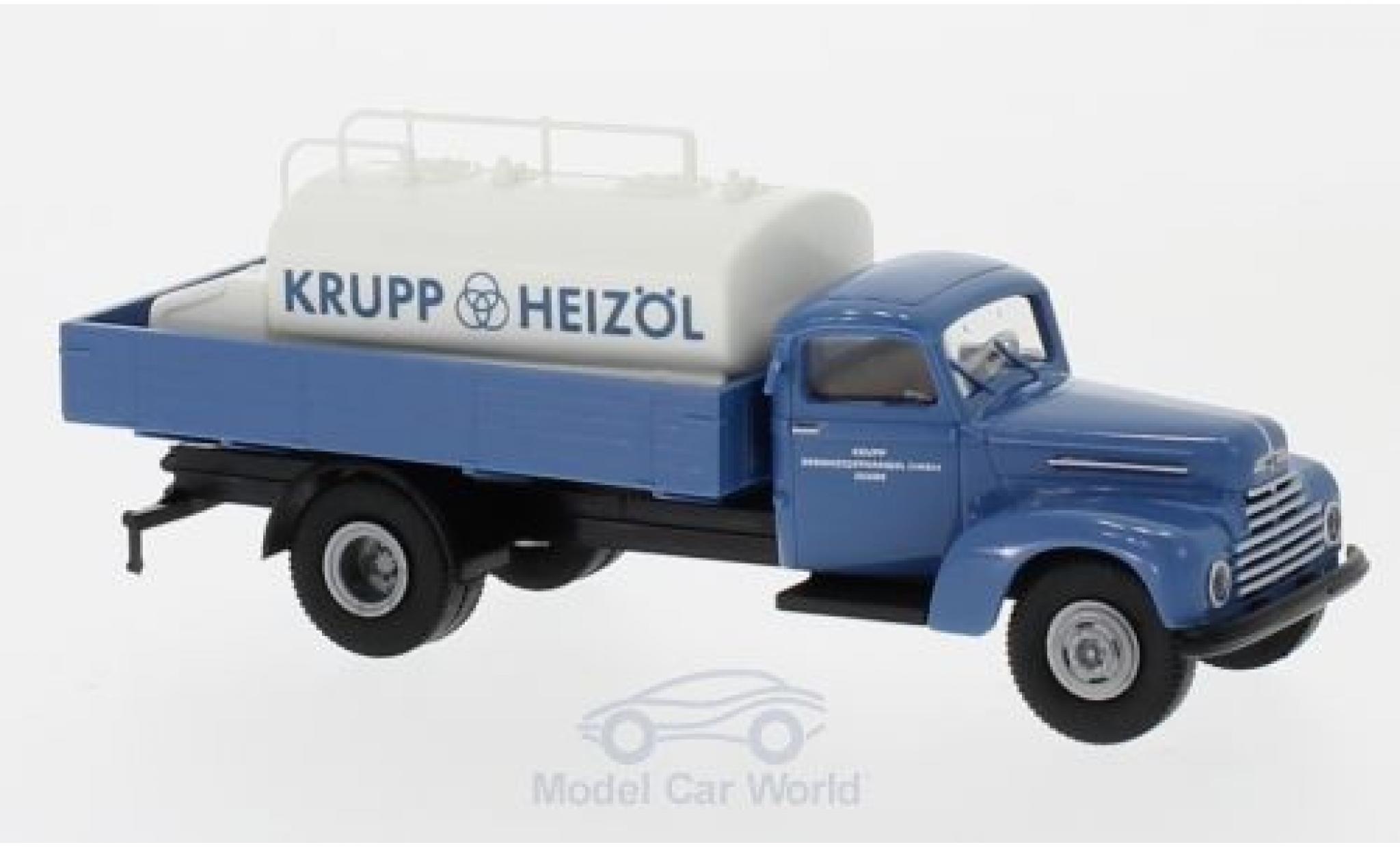 Ford FK 1/87 Brekina 3500 Krupp Heizöl mit Aufsatz-Tank modellino in miniatura
