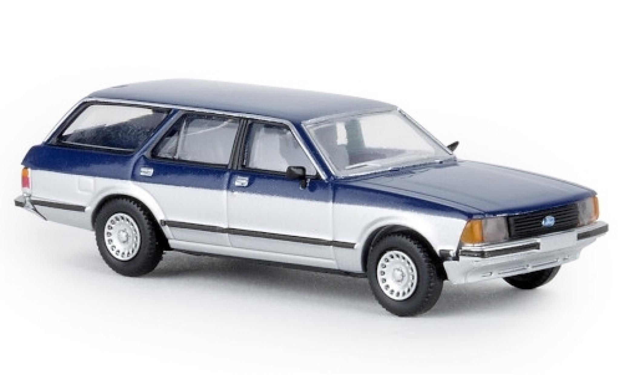 Ford Granada 1/87 Brekina II Turnier blu/grigio Sapphire 1977 modellino in miniatura