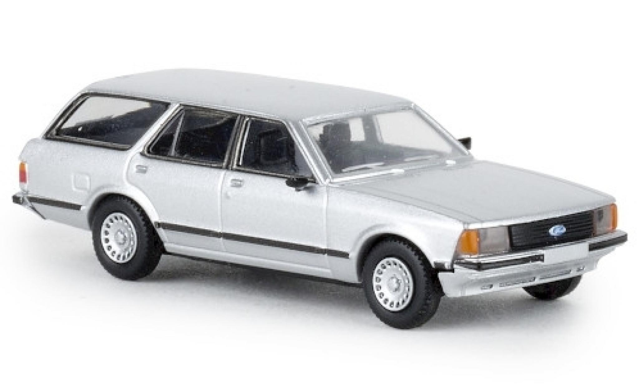 Ford Granada 1/87 Brekina II Turnier metallico grigio 1977 TD modellino in miniatura