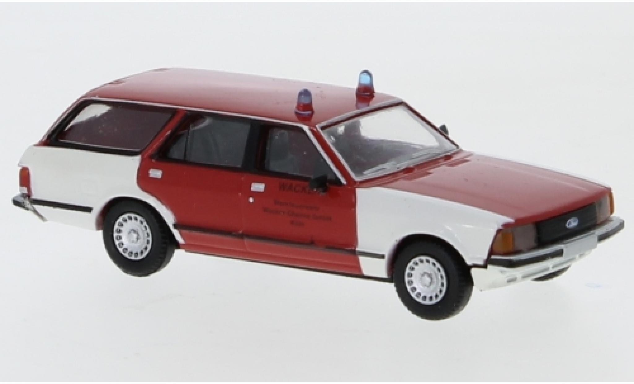 Ford Granada 1/87 Brekina II Turnier Werkfeuerwehr Wacker Chemie 1977 modellino in miniatura