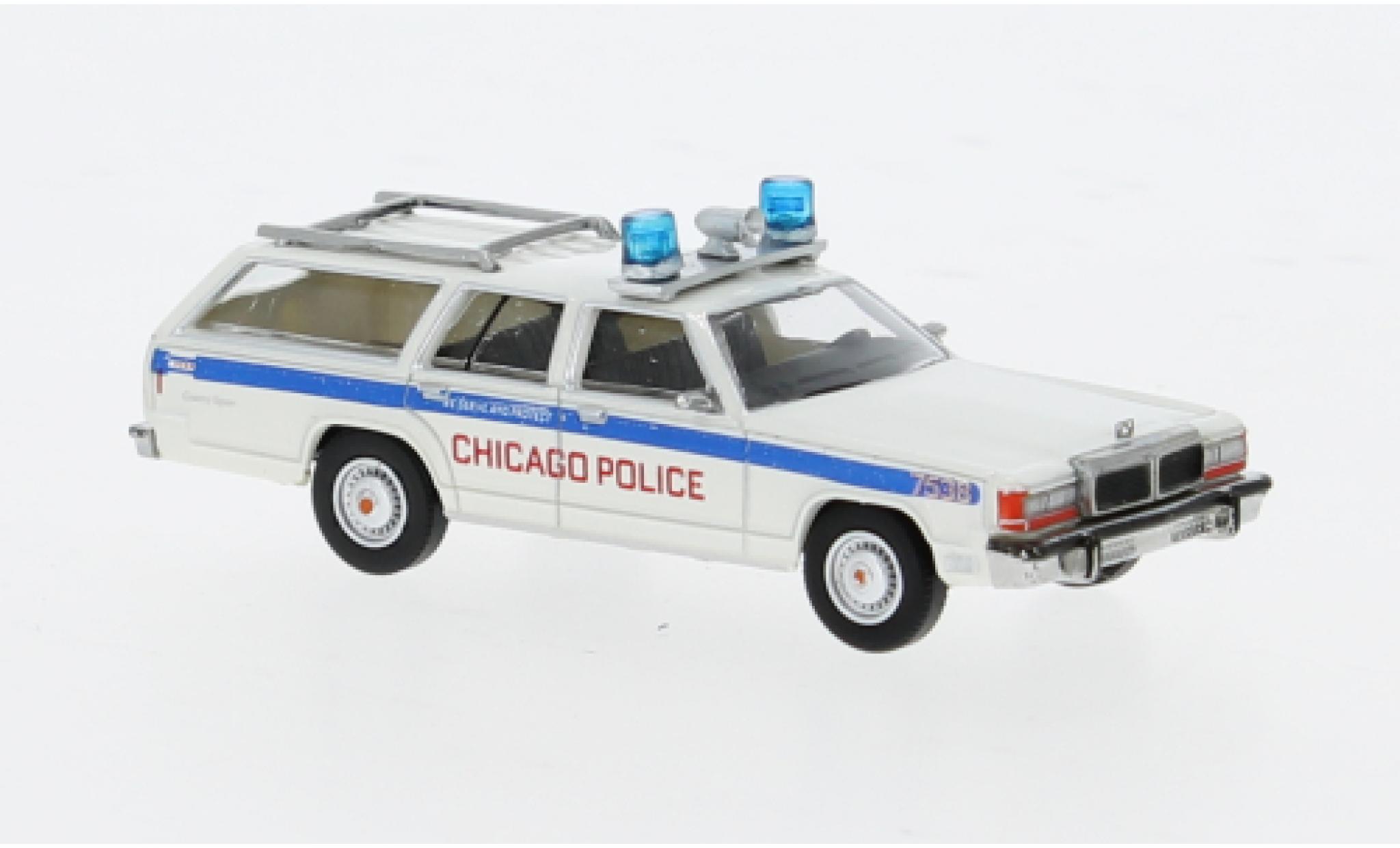 Ford LTD 1/87 Brekina Station Wagon Chicago Police 1979 1:87 modellino in miniatura