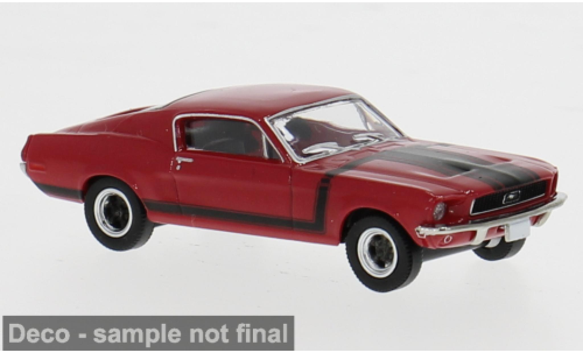 Ford Mustang Brekina Fastback rot 1968 1:87 modellino in miniatura