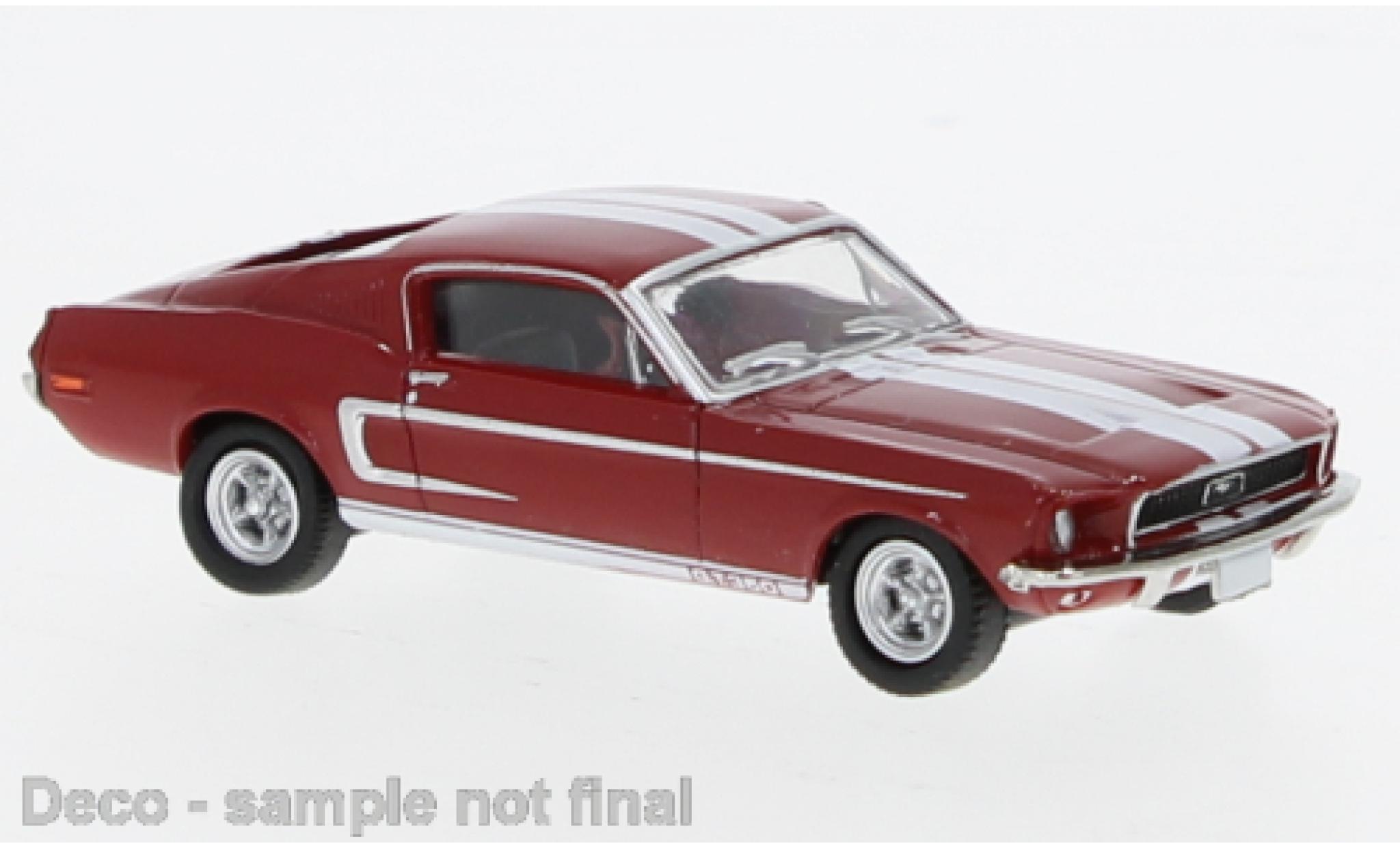 Ford Mustang 1/87 Brekina GT 350 Fastback rot/weiss 1968 1:87 modellino in miniatura