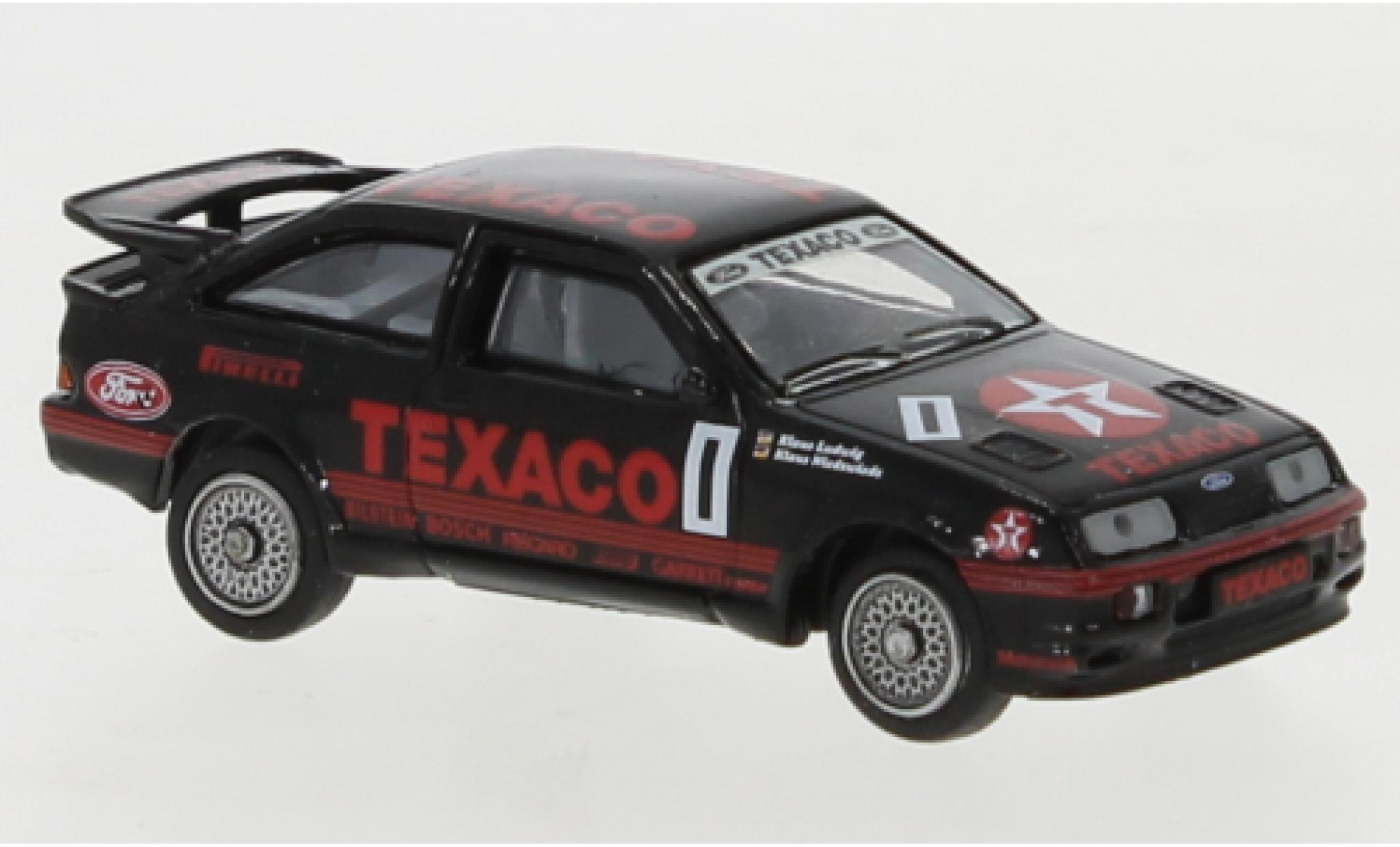 Ford Sierra 1/87 Brekina RS 500 Cosworth No.1 Texaco ETCC Silverstone 1988 K.Ludwig/K.Niedzwiedz modellino in miniatura