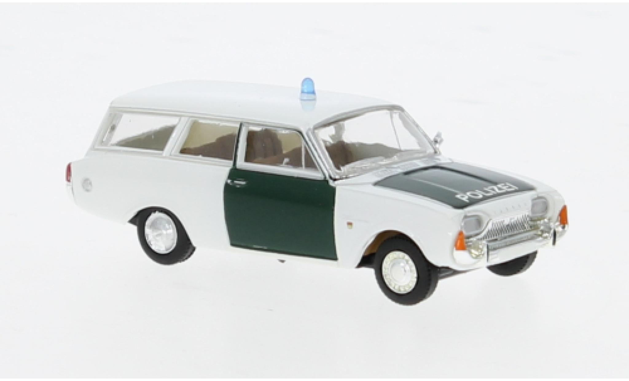 Ford Taunus 1/87 Brekina P3 Turnier Polizei 1964 1:87 modellino in miniatura
