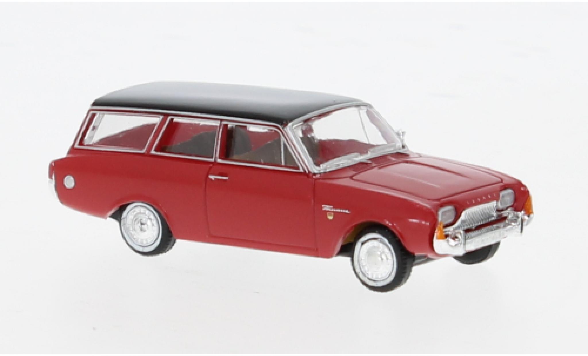 Ford Taunus 1/87 Brekina P3 Turnier rot/schwarz 1964 1:87 modellino in miniatura