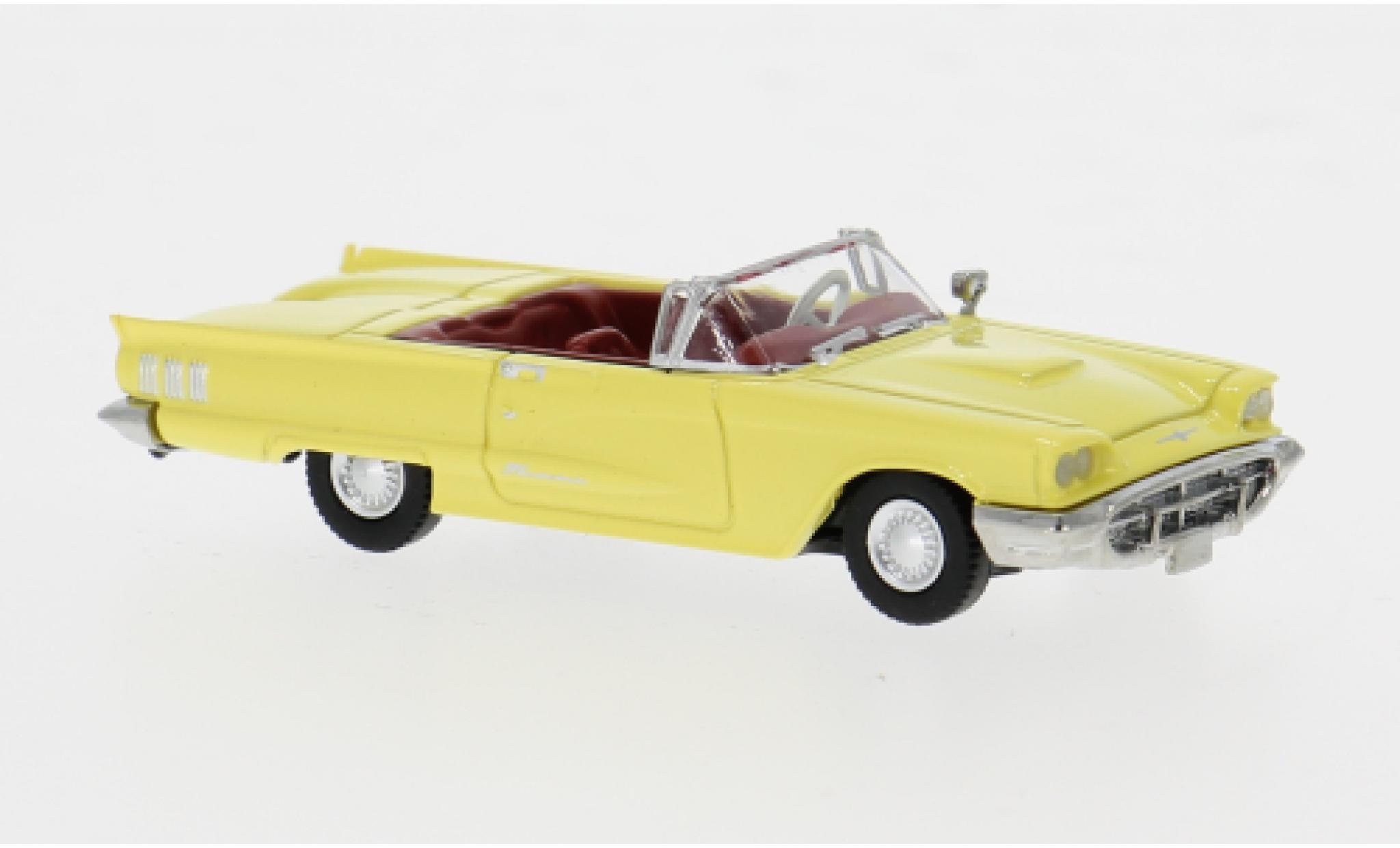 Ford Thunderbird 1/87 Brekina Cabriolet gelb 1960 1:87 modellino in miniatura
