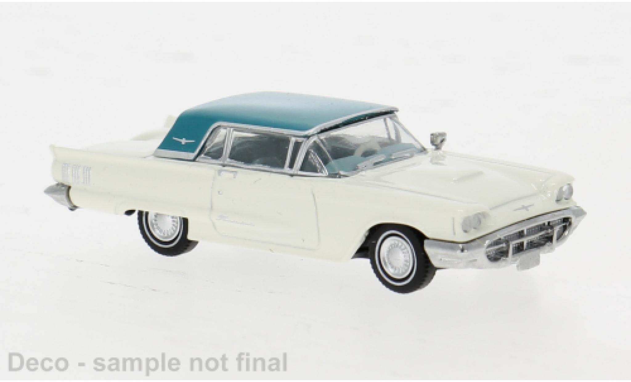 Ford Thunderbird 1/87 Brekina Cabriolet weiss/blau 1960 1:87 modellino in miniatura