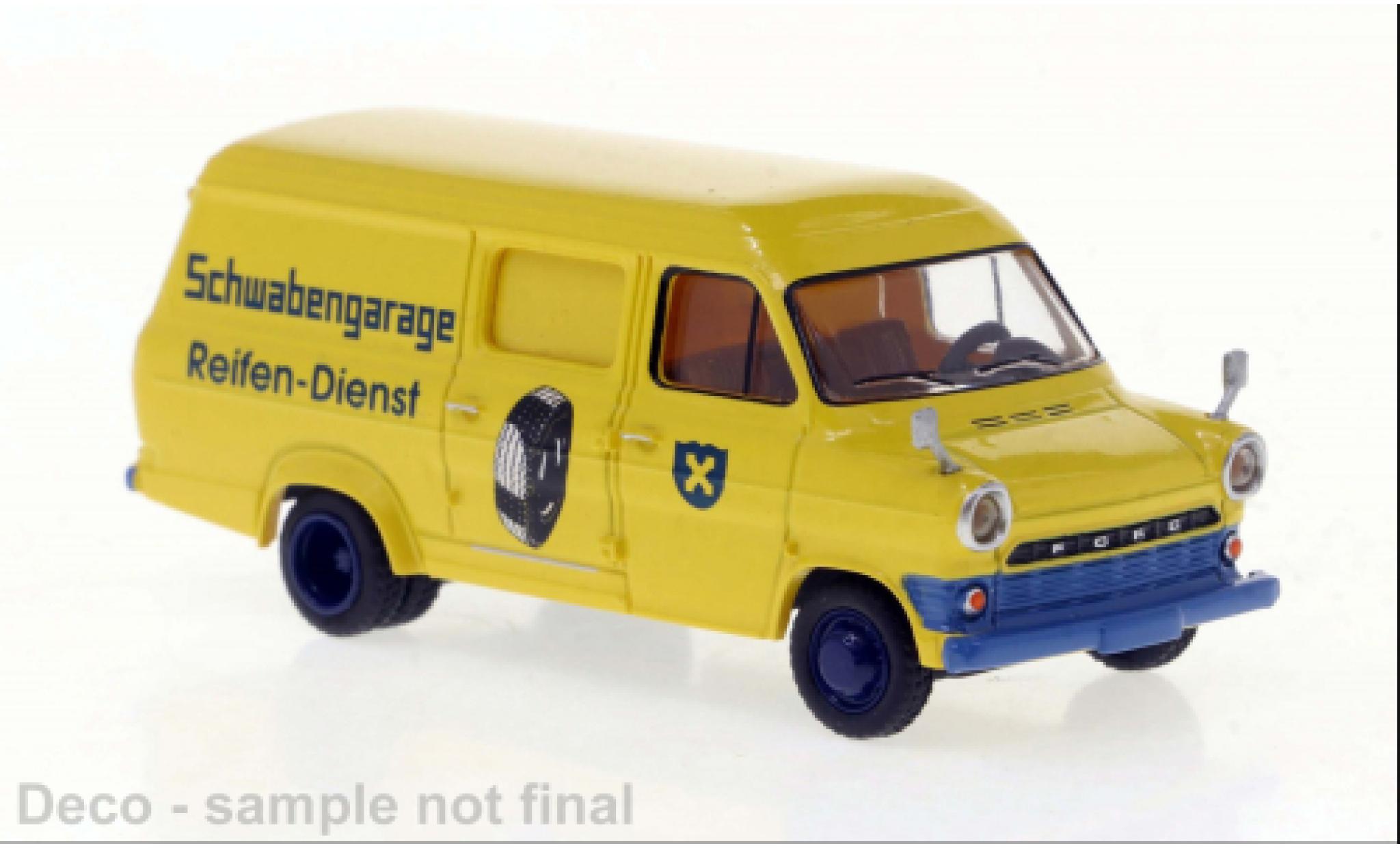 Ford Transit 1/87 Brekina Schwabengarage 1970 1:87 modellino in miniatura