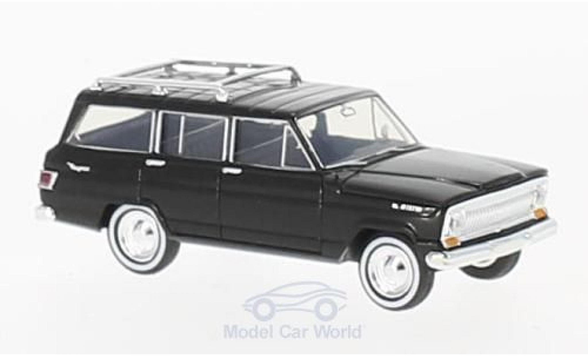 Jeep Wagoneer 1/87 Brekina nero modellino in miniatura
