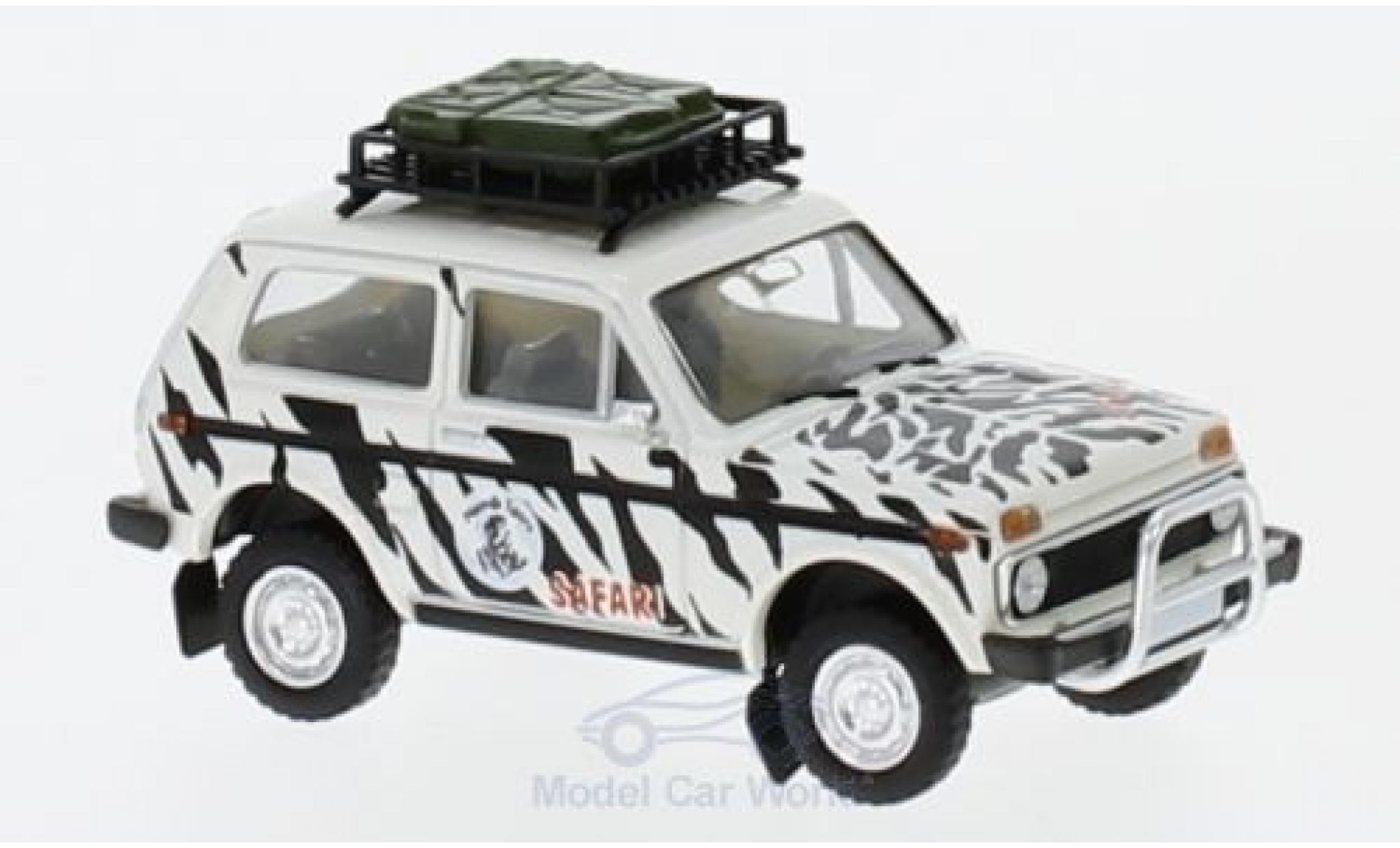 Lada Niva 1/87 Brekina Namib Tours mit Dachgepäck modellino in miniatura
