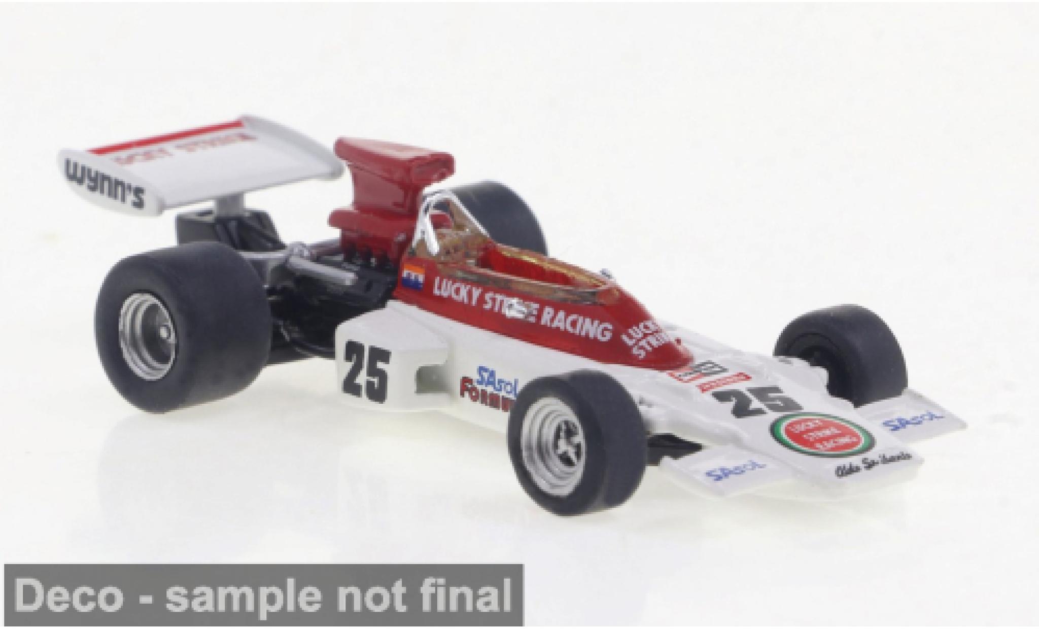 Lotus 72 1/87 Brekina D No.25 Lucky Strike Formel 1 GP Südafrika 1973 1:87 modellino in miniatura