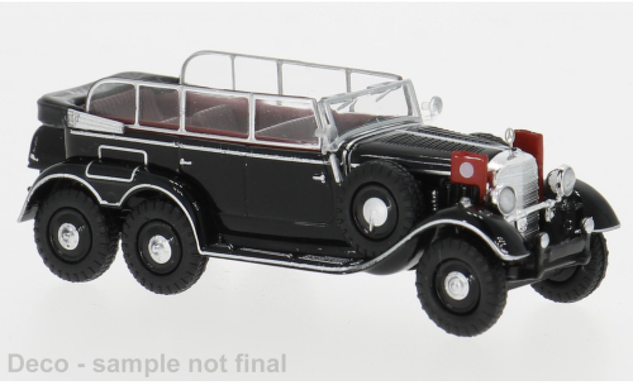 Mercedes G4 Brekina schwarz 1938 1:87 modellino in miniatura
