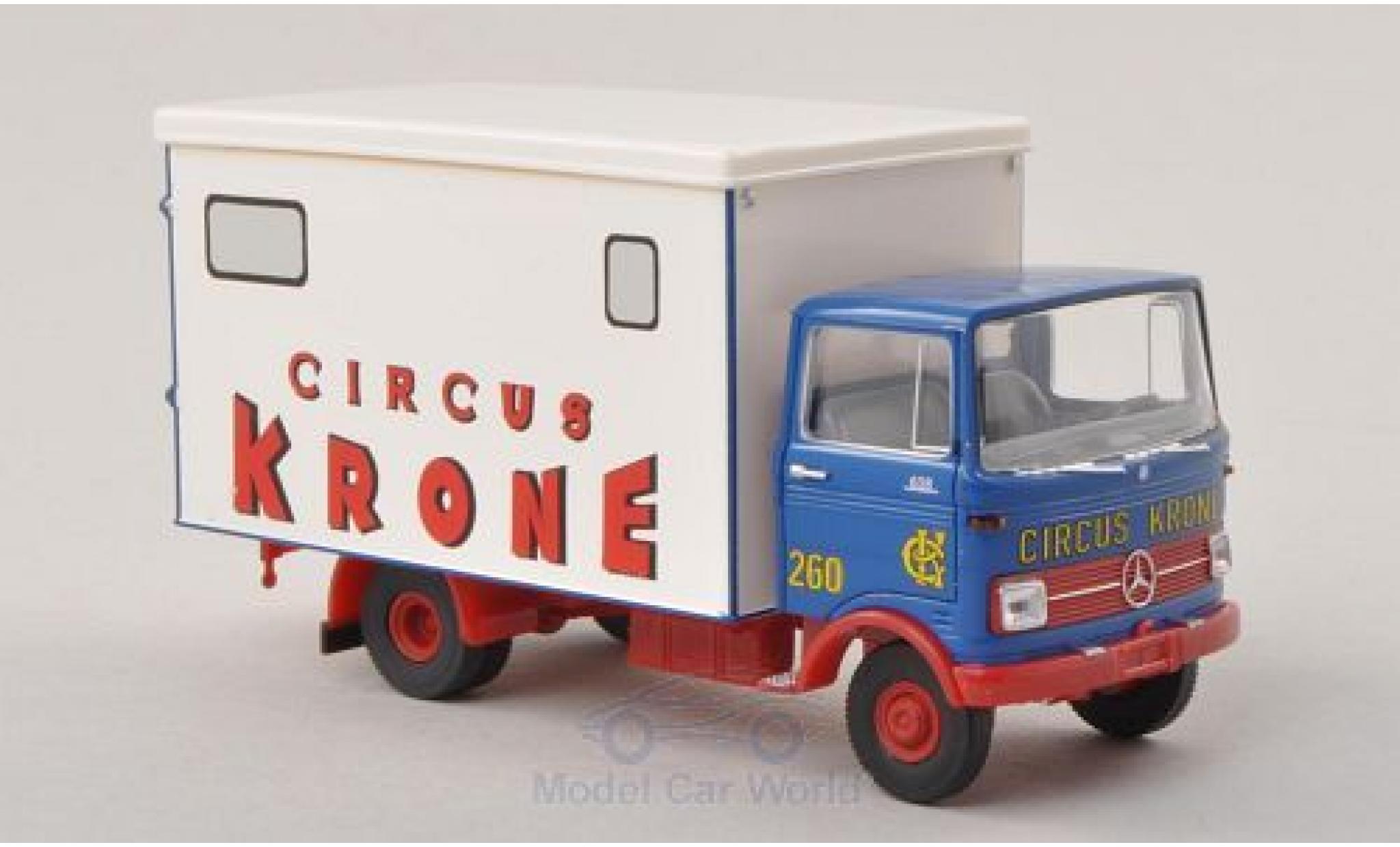 Mercedes LP 608 1/87 Brekina blu/bianco Circus Krone modellino in miniatura