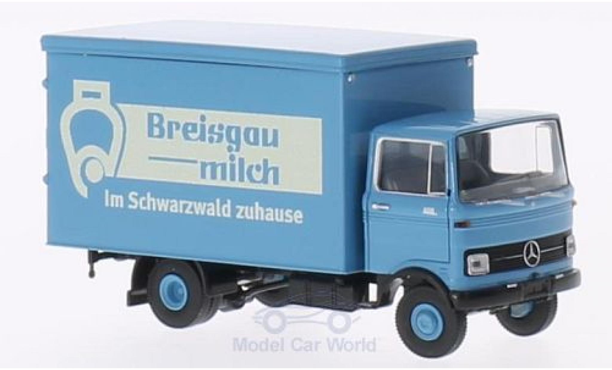 Mercedes LP 608 1/87 Brekina Koffer Breisgau Milch modellino in miniatura