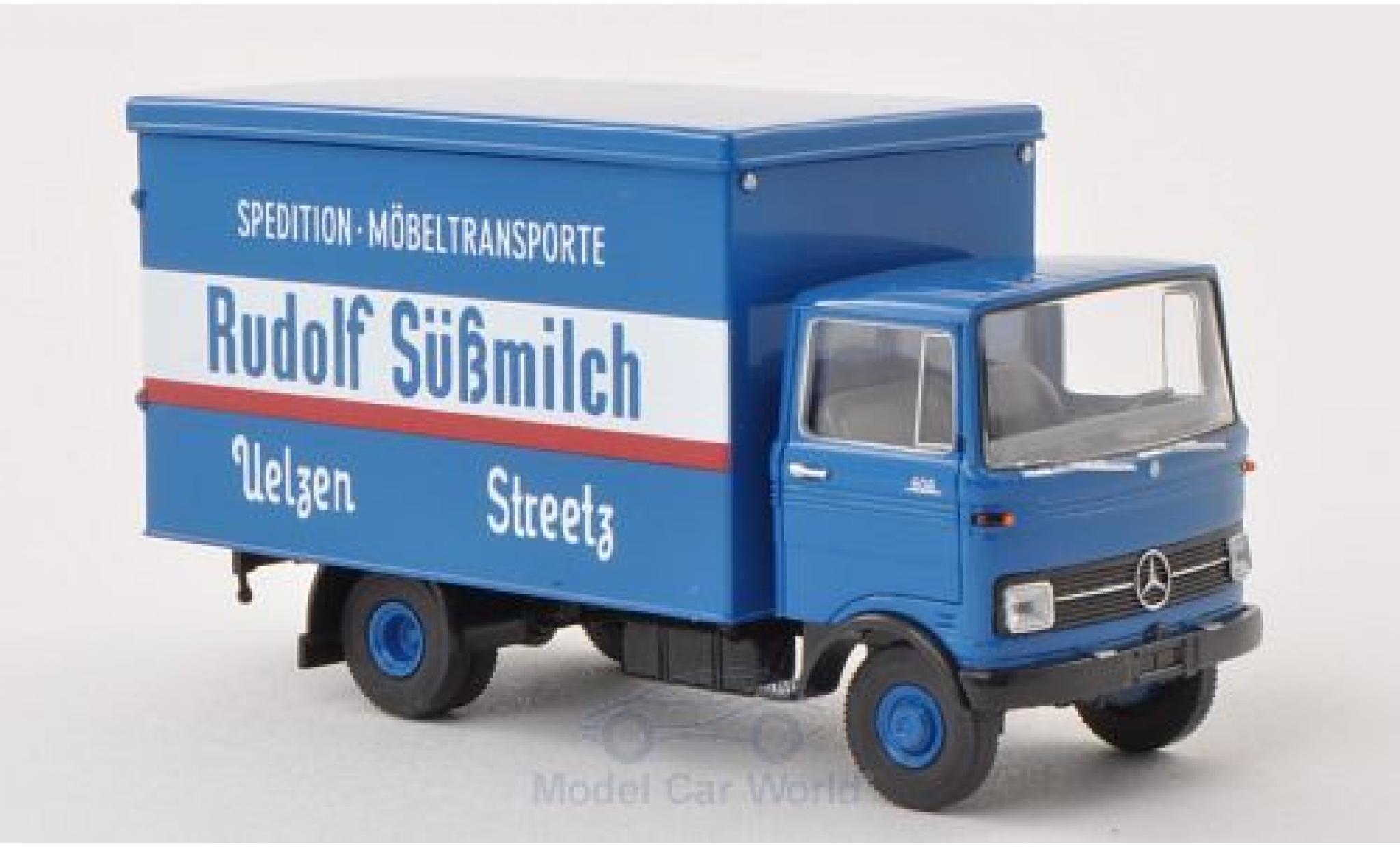 Mercedes LP 608 1/87 Brekina Koffer Rudolf Süßmilch modellino in miniatura