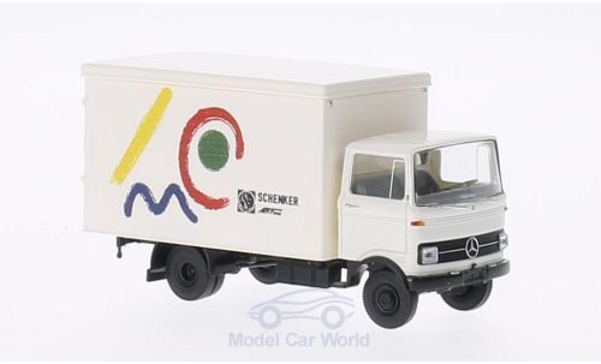 Mercedes LP 608 1/87 Brekina Koffer Schenker Arttrans (modern) modellino in miniatura