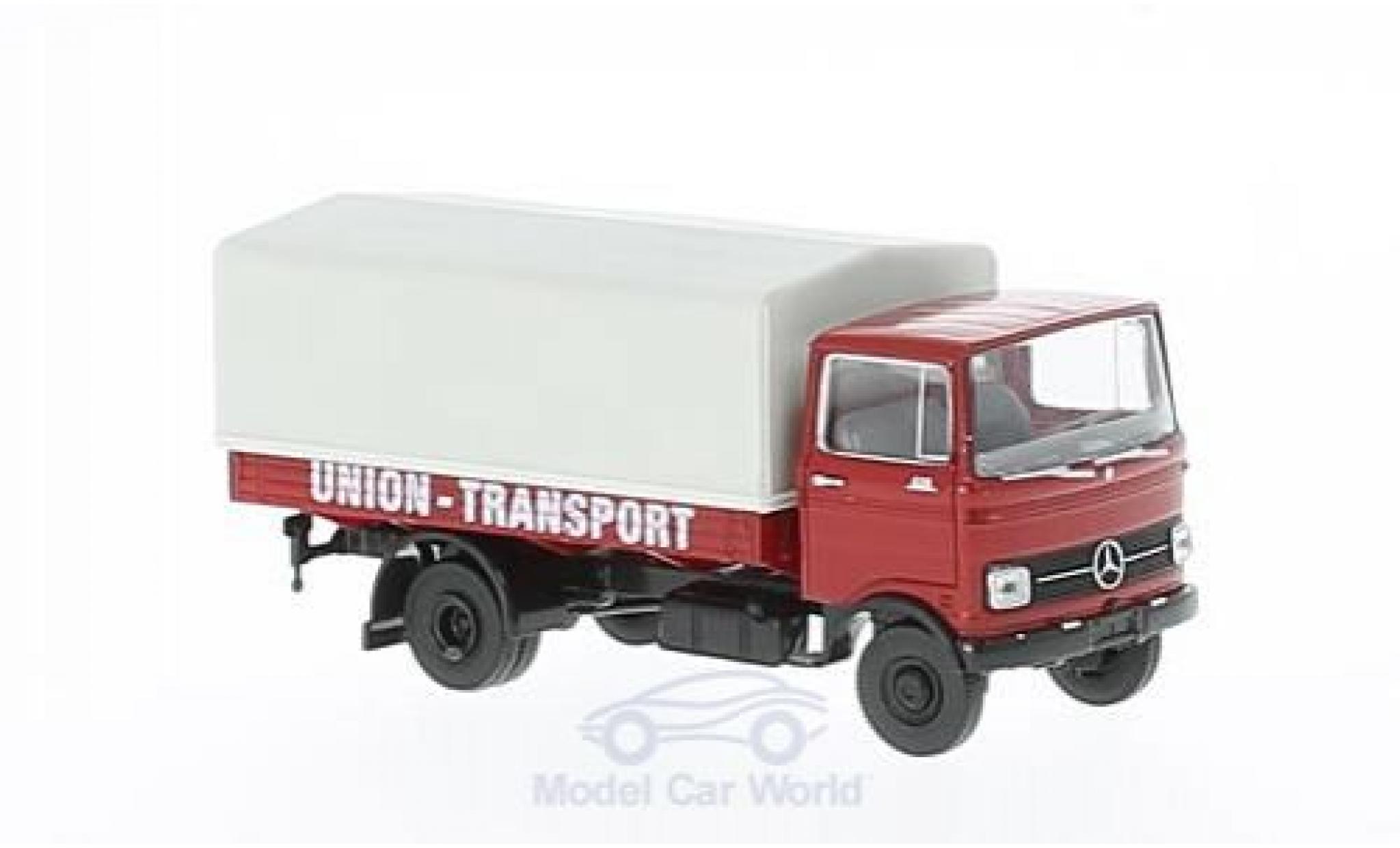 Mercedes LP 608 1/87 Brekina Union Transport Pritsche-Plane modellino in miniatura
