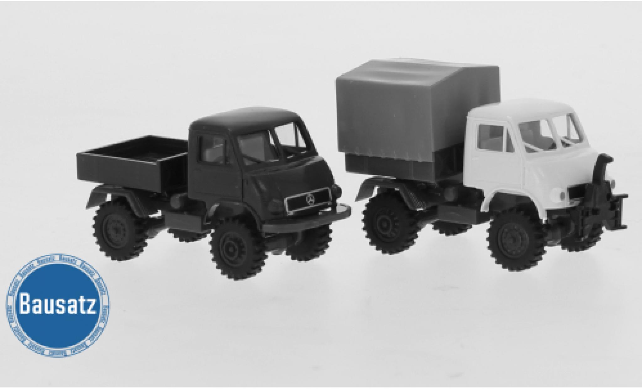 Mercedes Unimog 1/87 Brekina 402 Sortiment zum Bau von 2 Modellen 1950 modellino in miniatura