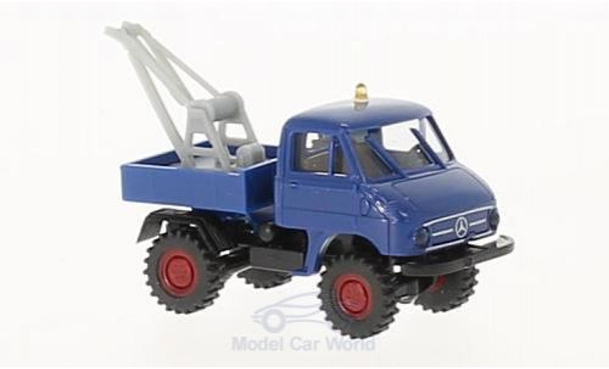 Mercedes Unimog 1/87 Brekina 411 Abschleppwagen modellino in miniatura