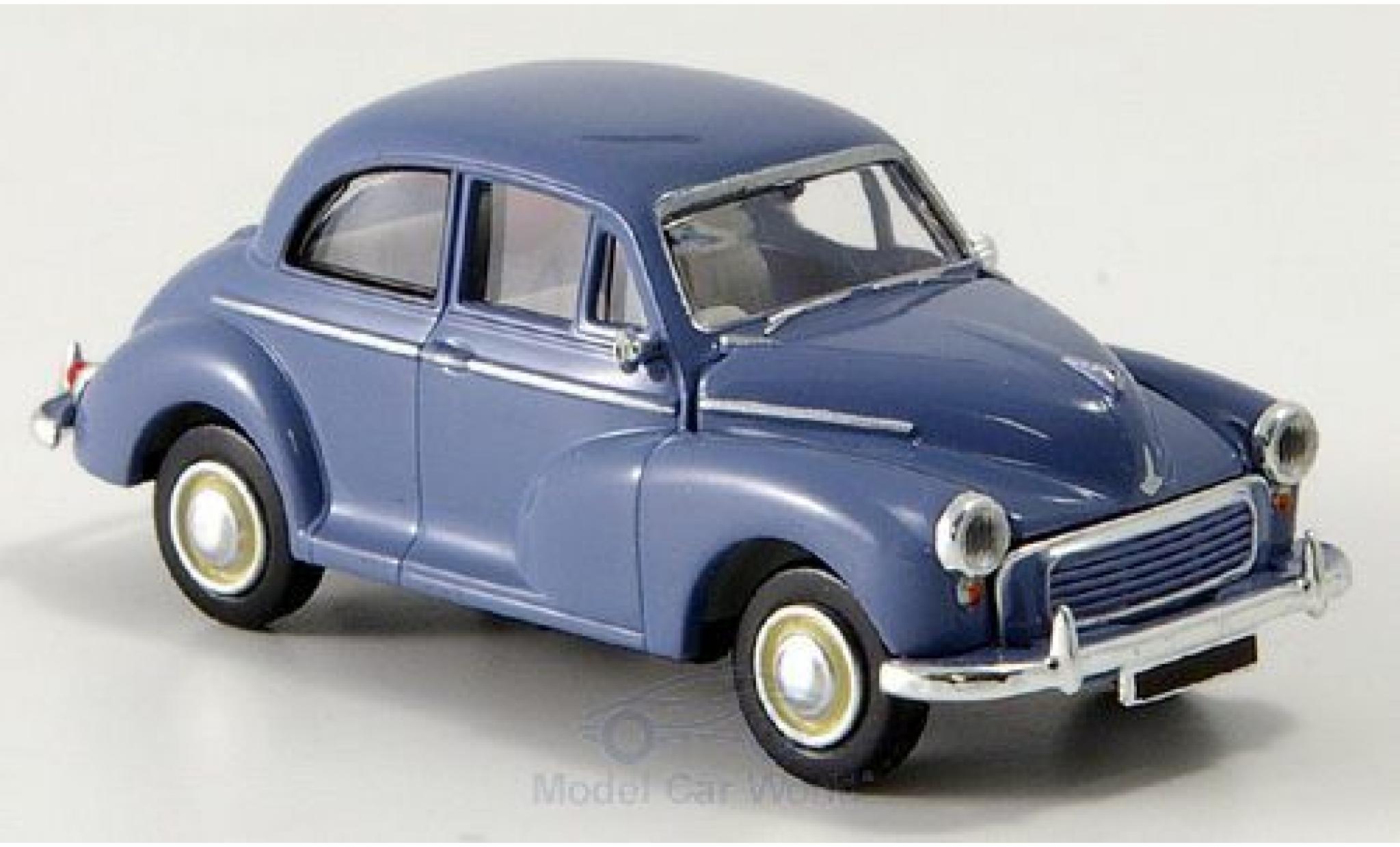 Morris Minor 1/87 Brekina blu RHD modellino in miniatura