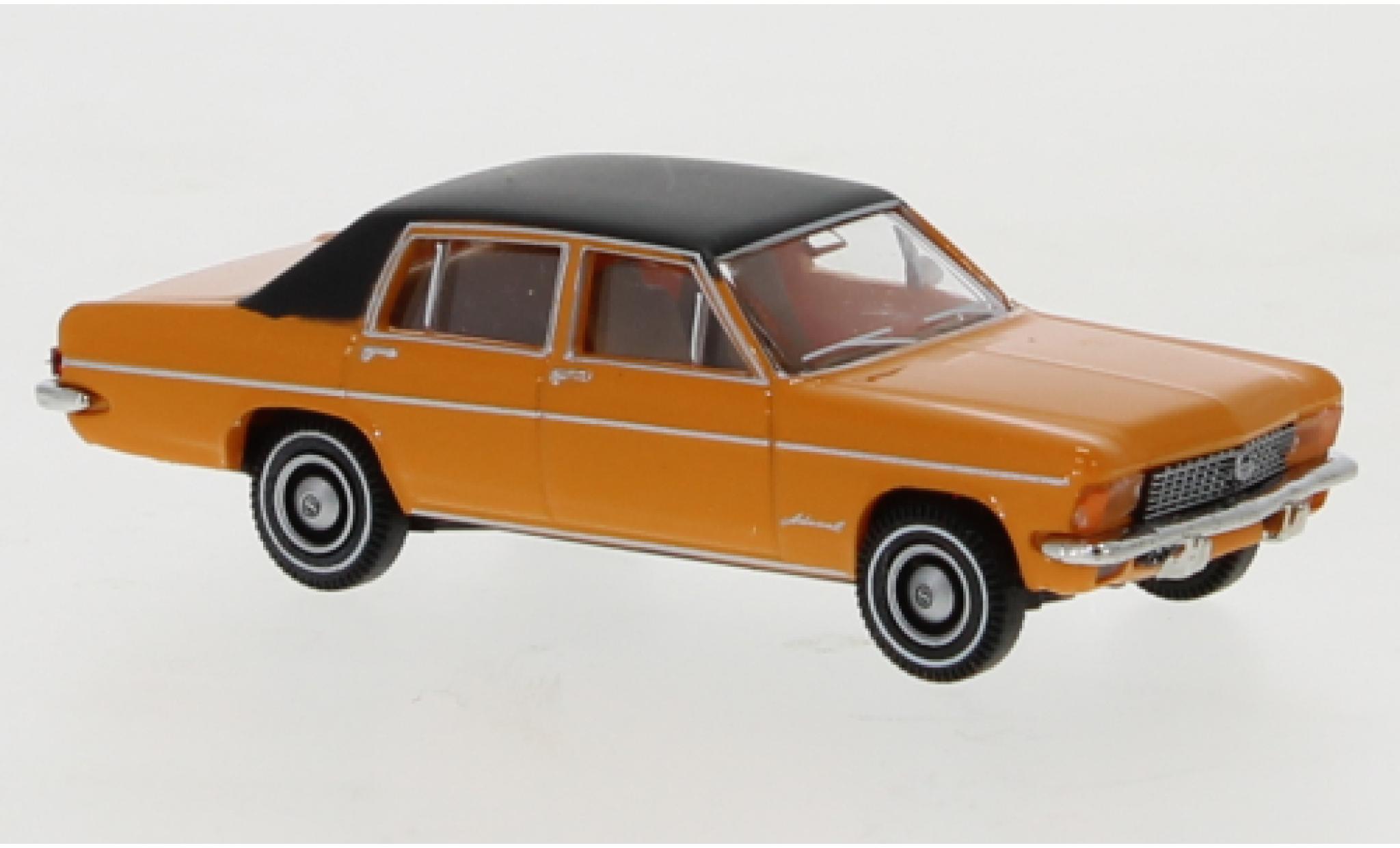 Opel Admiral 1/87 Brekina orange/nero 1969 modellino in miniatura