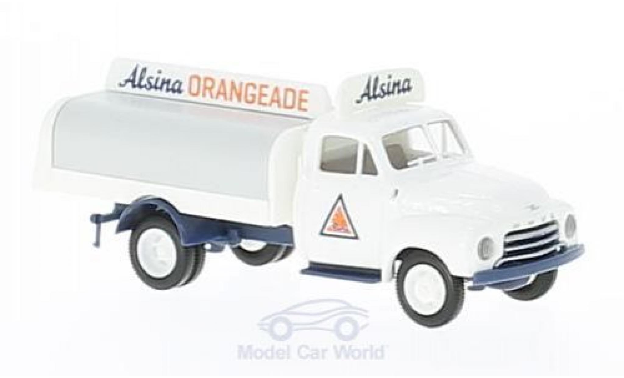 Opel Blitz 1/87 Brekina Alsina Getränkeaufbau modellino in miniatura