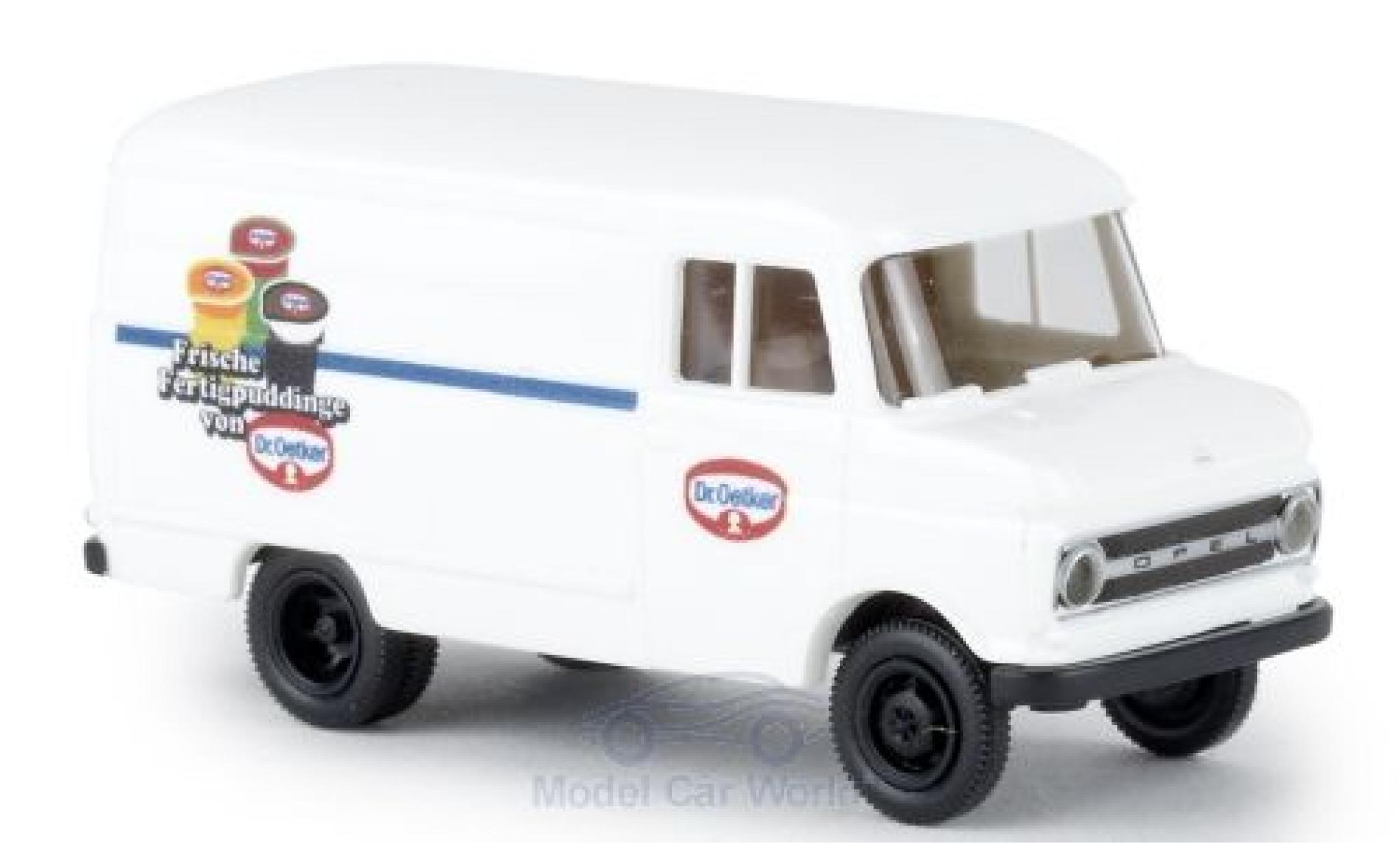 Opel Blitz 1/87 Brekina B Kasten Dr. Oetker Fertigpudding modellino in miniatura