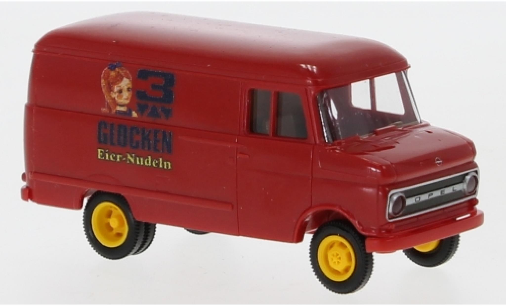 Opel Blitz 1/87 Brekina B Kastenwagen 3 Glocken Eiernudeln 1966 modellino in miniatura