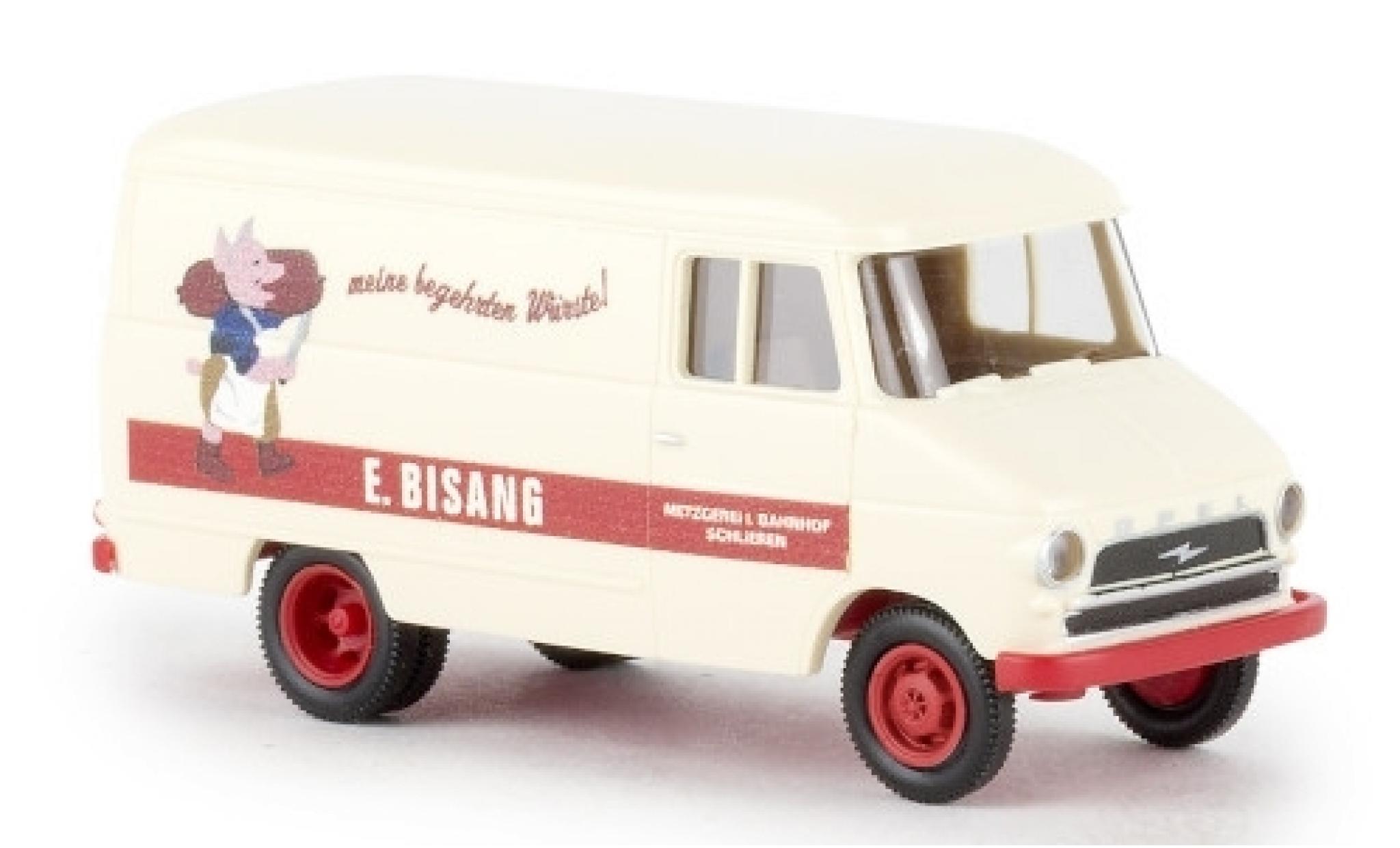Opel Blitz 1/87 Brekina Kasten A E. Bisang 1959 modellino in miniatura