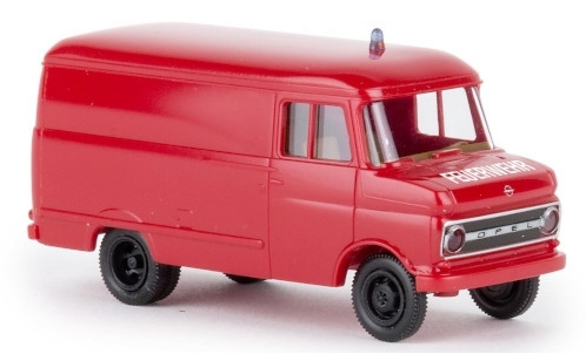 Opel Blitz 1/87 Brekina Kasten B Feuerwehr 1966 modellino in miniatura