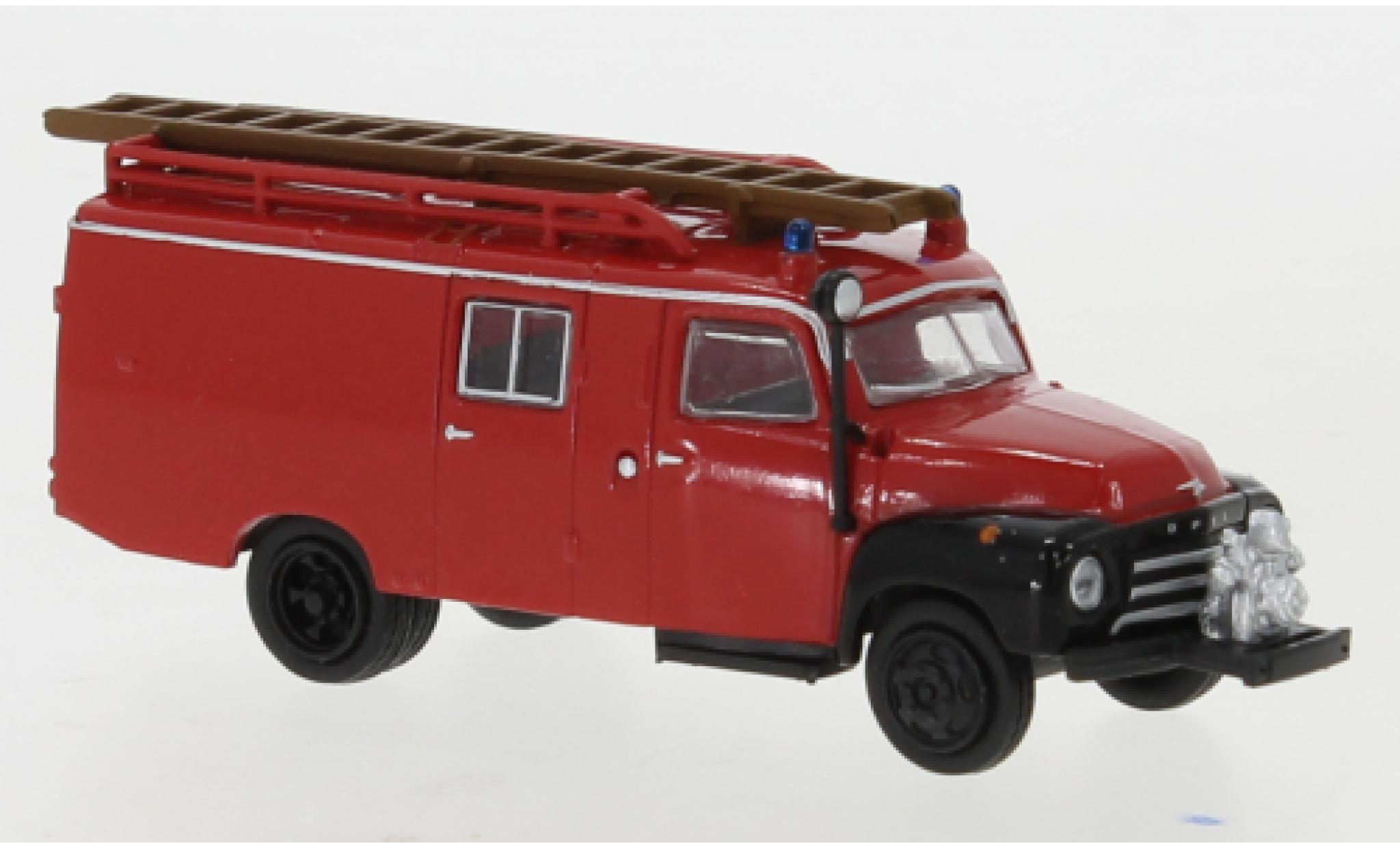 Opel Blitz 1/87 Brekina LF 8 rosso/nero 1952 modellino in miniatura