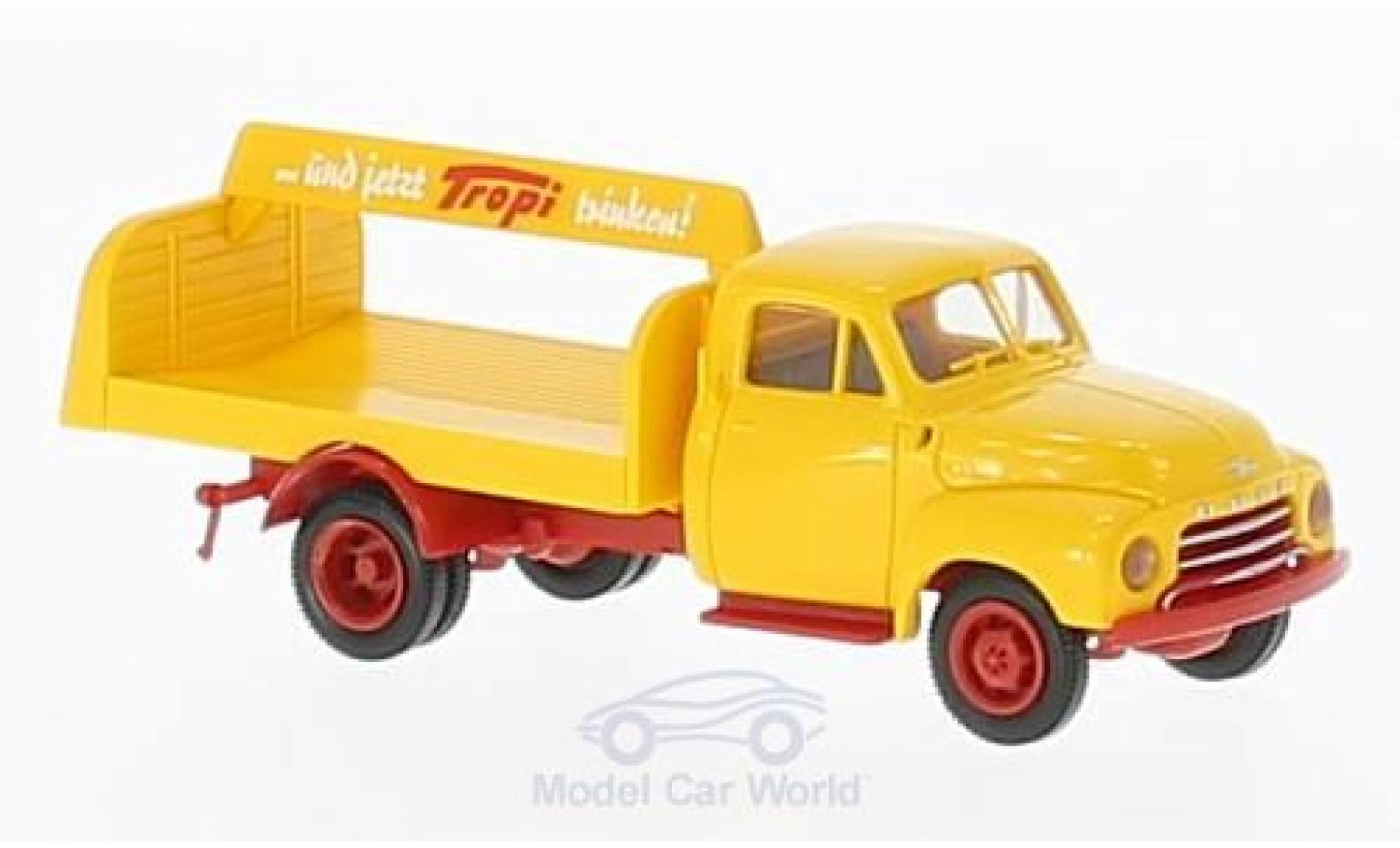 Opel Blitz 1/87 Brekina Tropi Getränkeaufbau modellino in miniatura